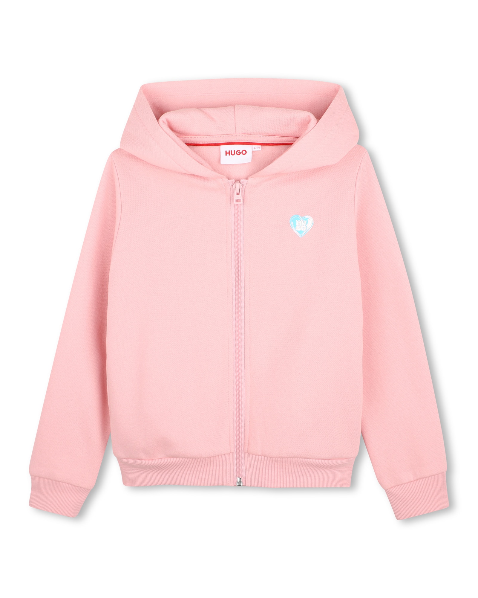 Imagen 1 de Sudadera con capucha de niña liso Rosa