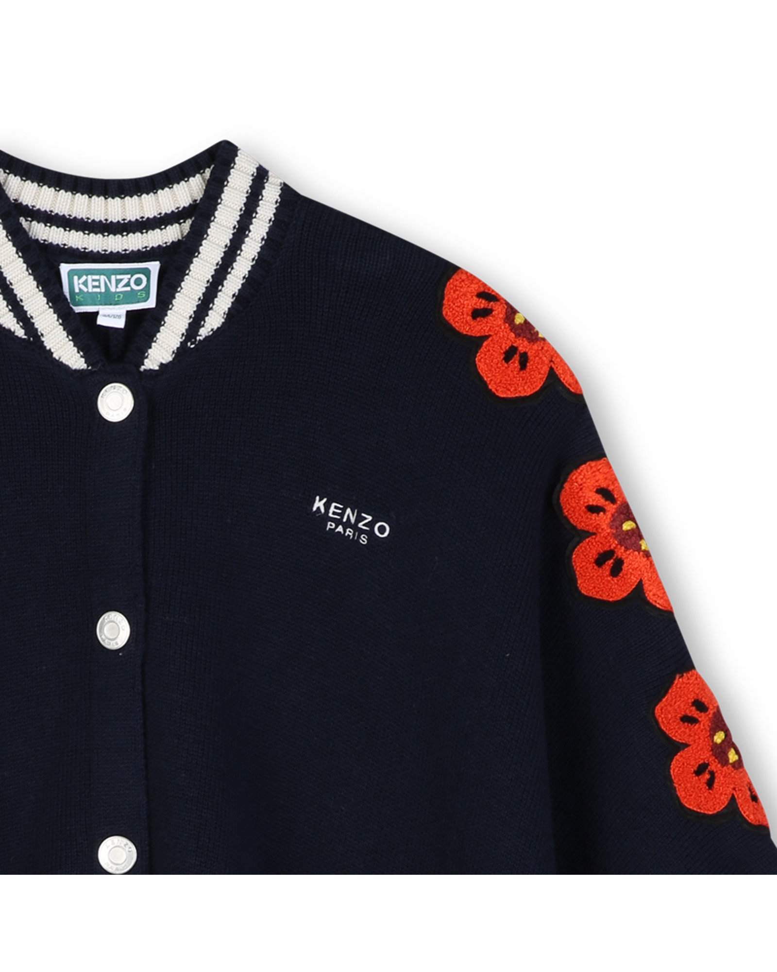 Imagen 2 de Abrigo de niña con estampado grande - Kenzo Kids - Azul marino Azul marino