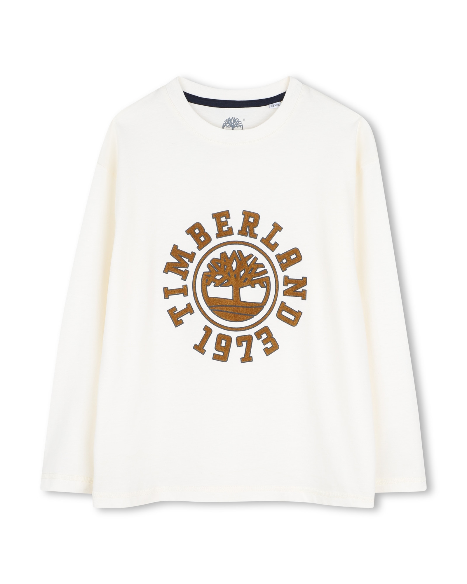 Camiseta de niño de manga larga con estampado grande - Timberland - Crudo Crudo-1