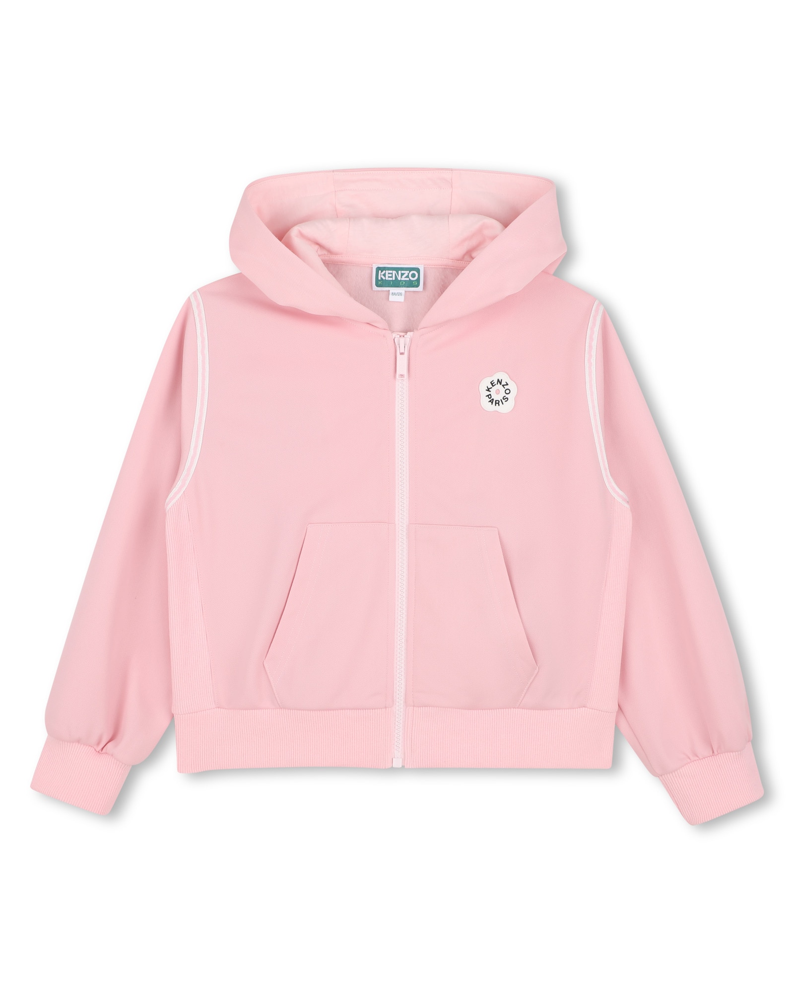 Sudadera con capucha de niña con estampado grande - Kenzo Kids - Rosa Rosa-1
