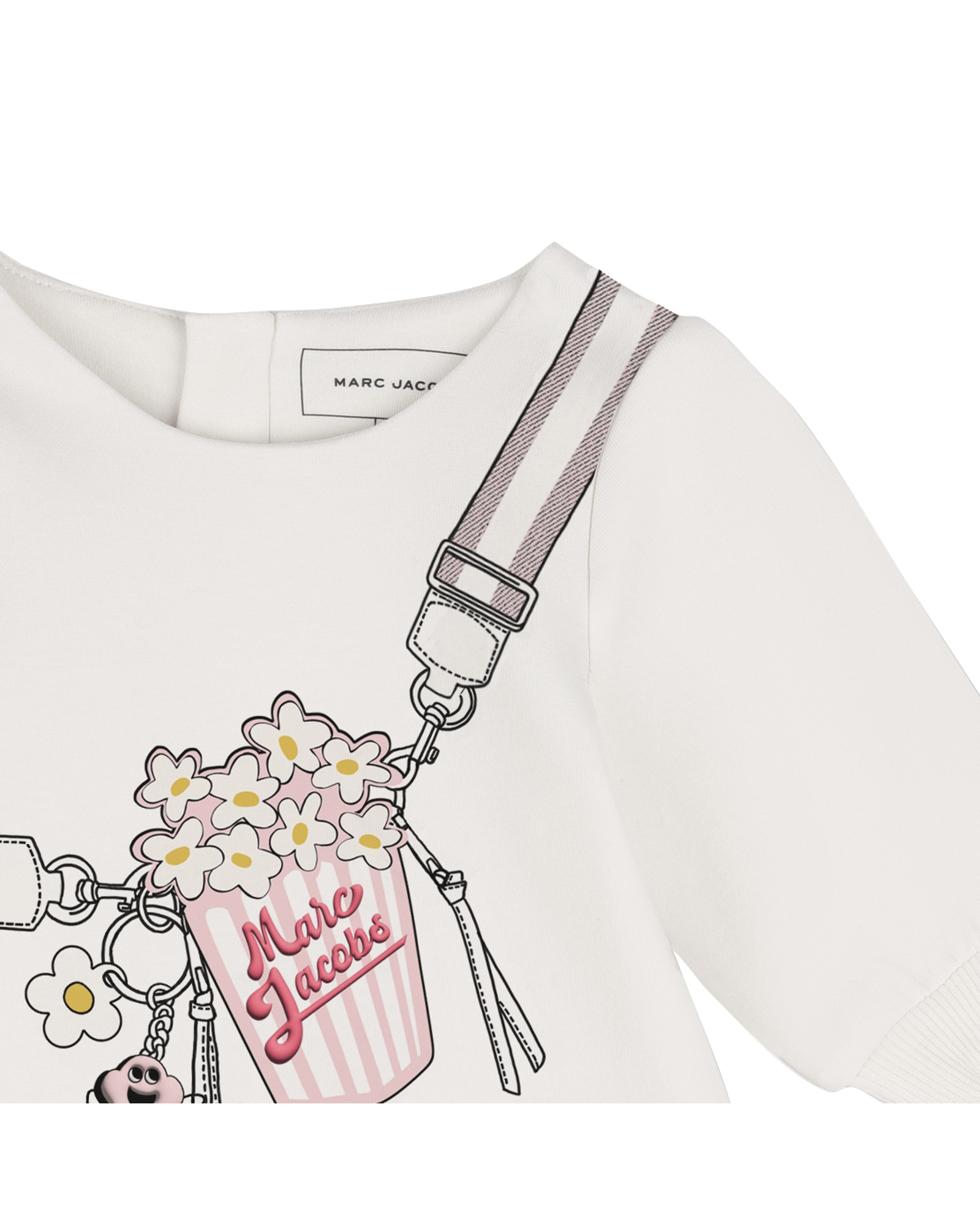 Vestido de bebé niño de manga larga con fantasía - Marc Jacobs - Crema Crema-2