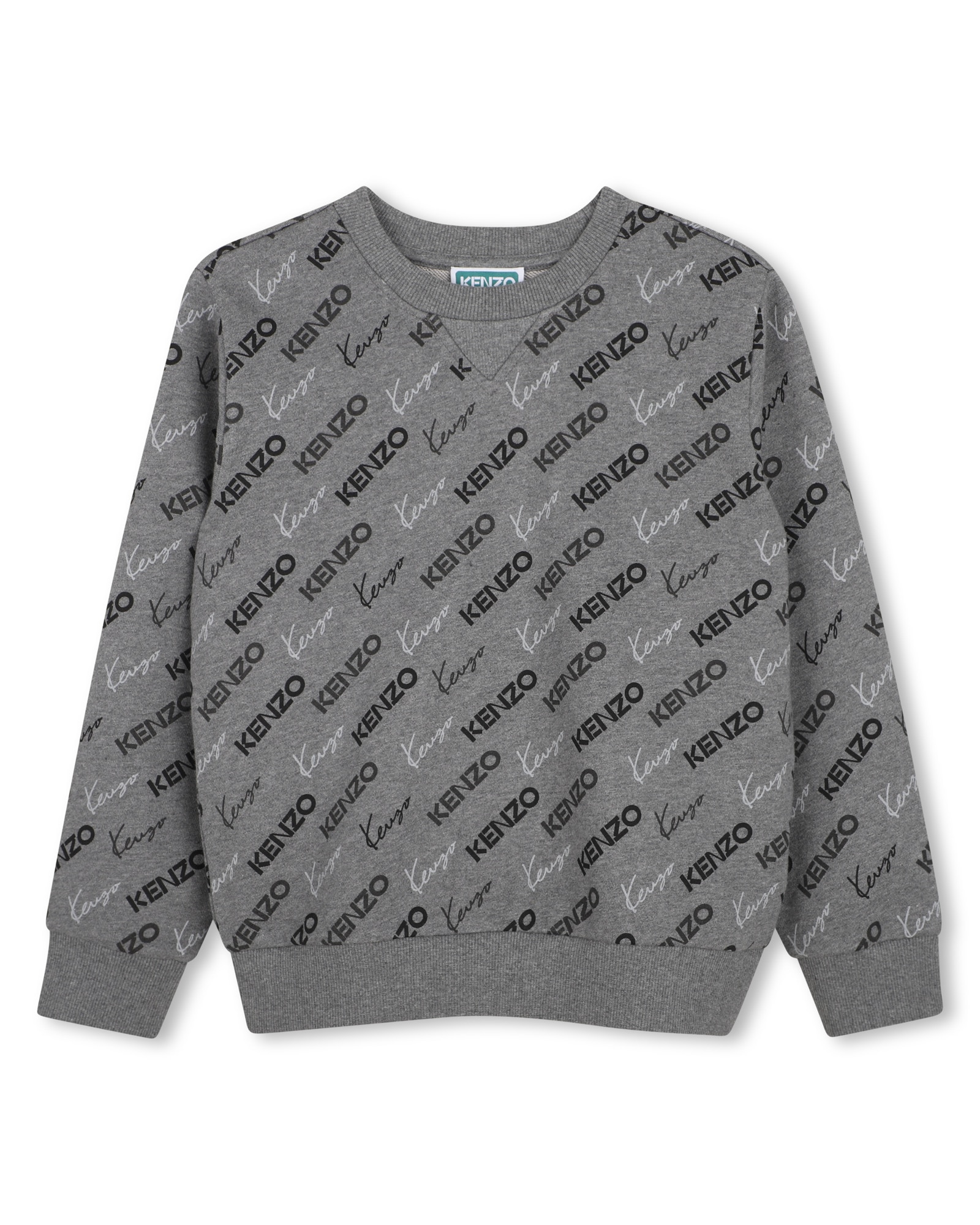 Sudadera con capucha de niño con fantasía - Kenzo Kids - Gris claro Gris claro-1