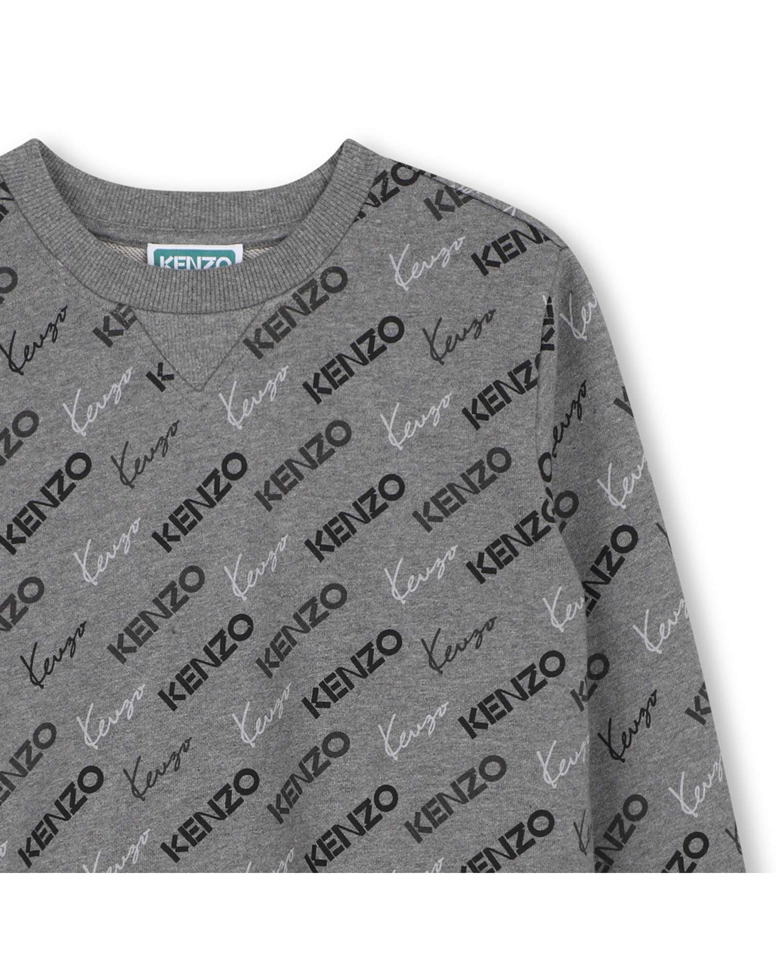 Sudadera con capucha de niño con fantasía - Kenzo Kids - Gris claro Gris claro-2