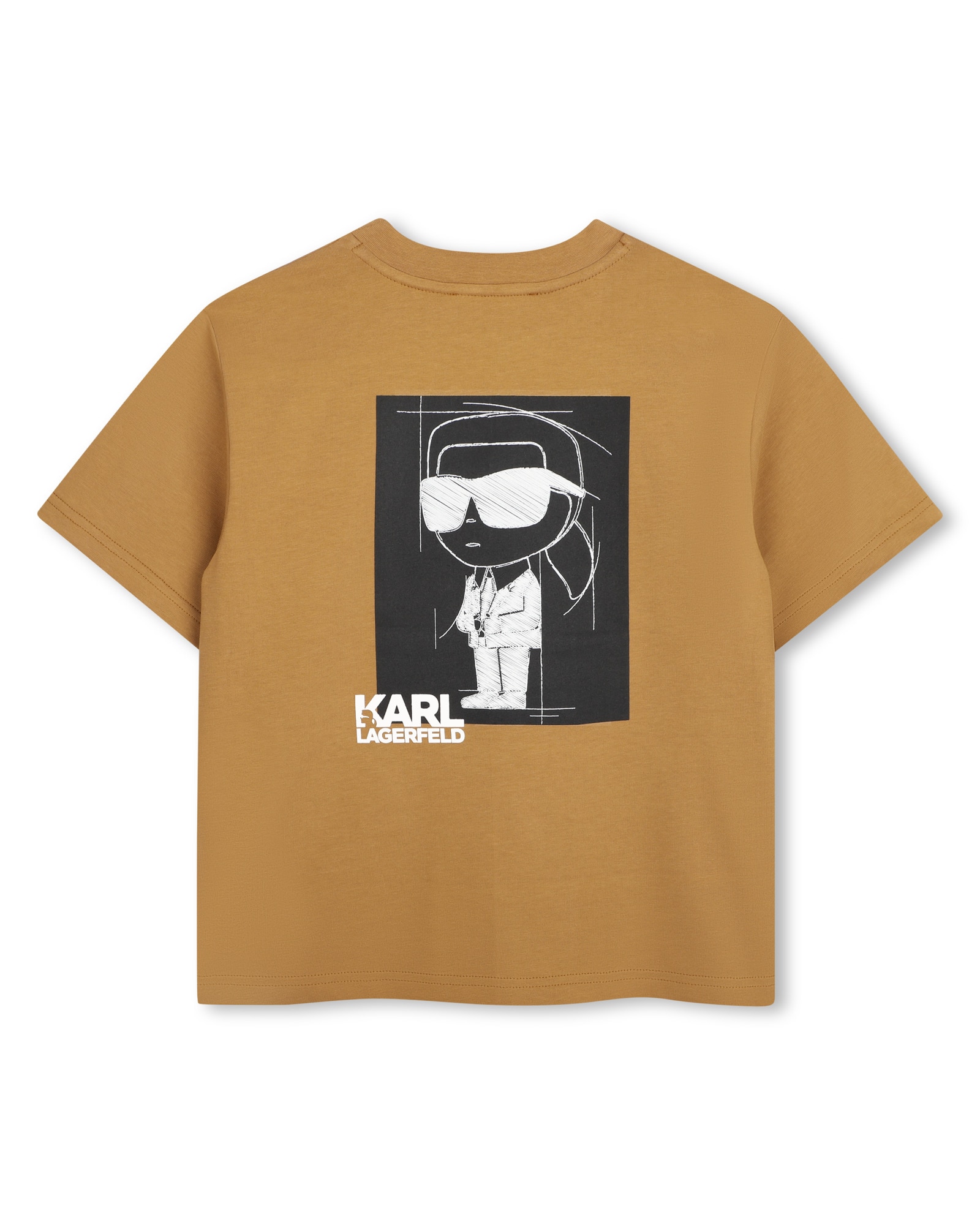 Imagen 2 de Camiseta de niño de manga corta con estampado grande - Karl Lagerfeld Kids - Marrón Marrón