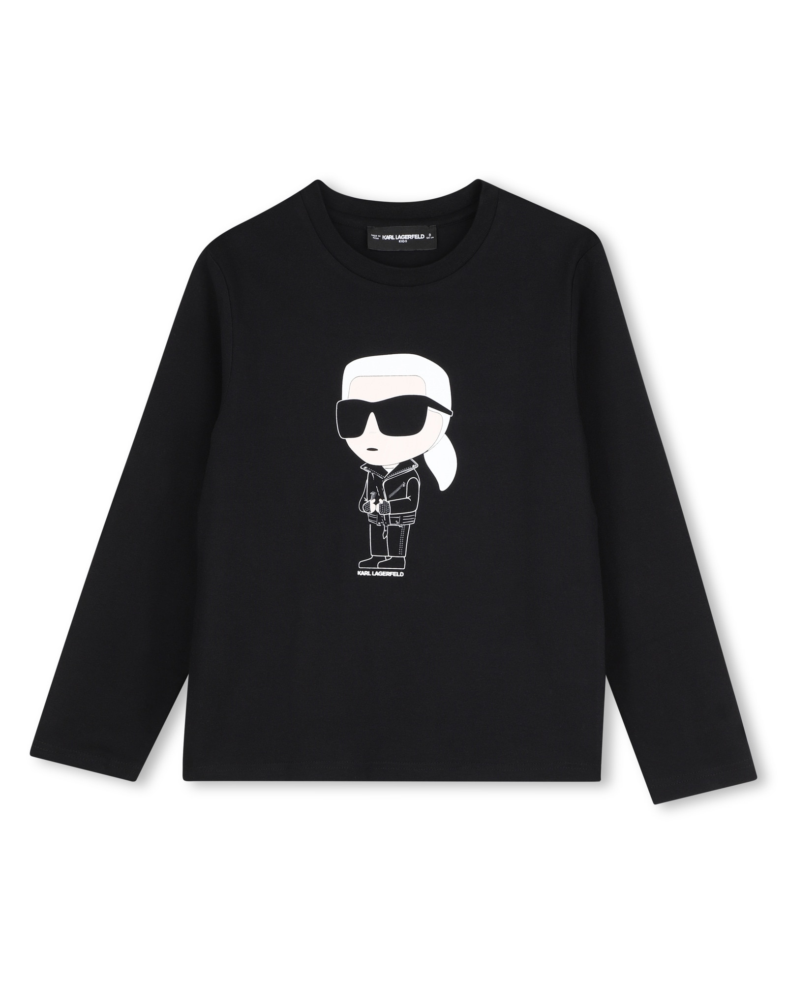 Imagen 1 de Camiseta de bebé niño de manga larga con estampado grande - Karl Lagerfeld Kids - Negro Negro