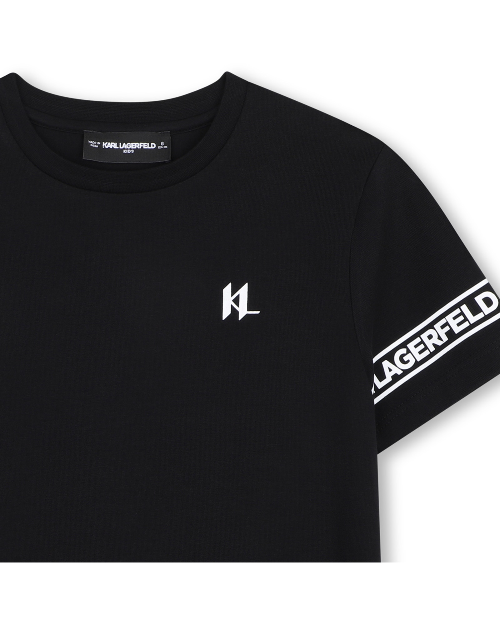 Imagen 2 de Camiseta de niño de manga corta con estampado grande - Karl Lagerfeld Kids - Negro Negro