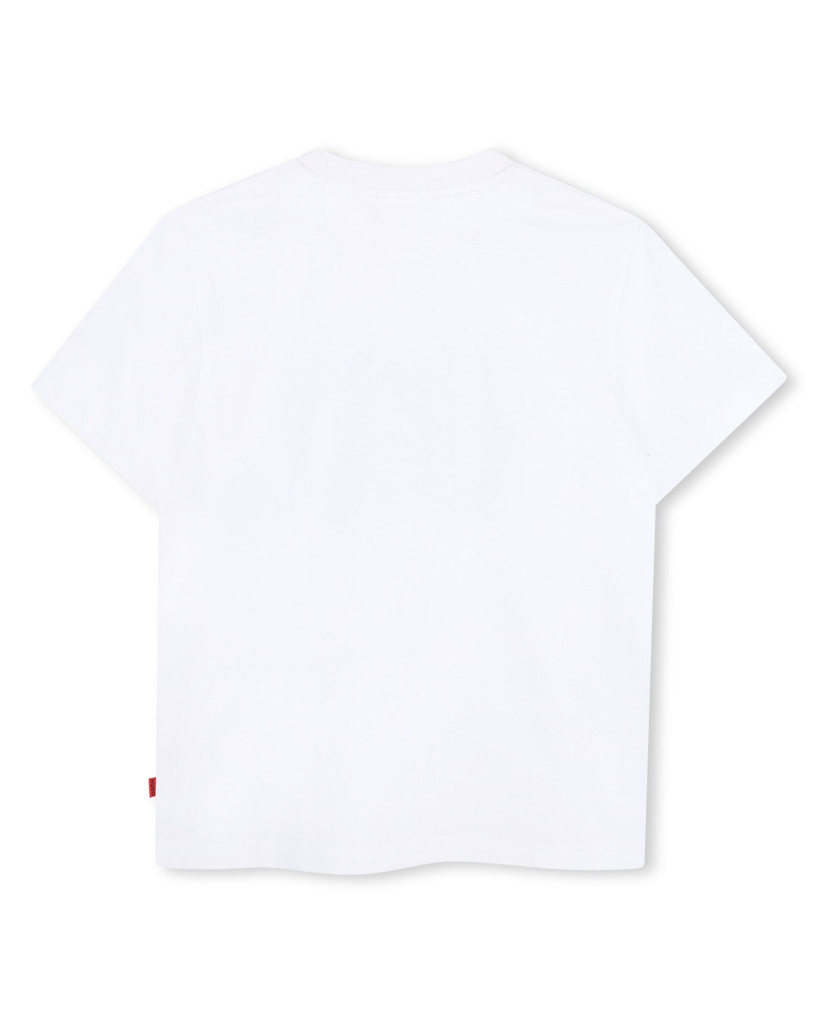 Camiseta de niño de manga corta con estampado grande - Hugo - Blanco Blanco-3