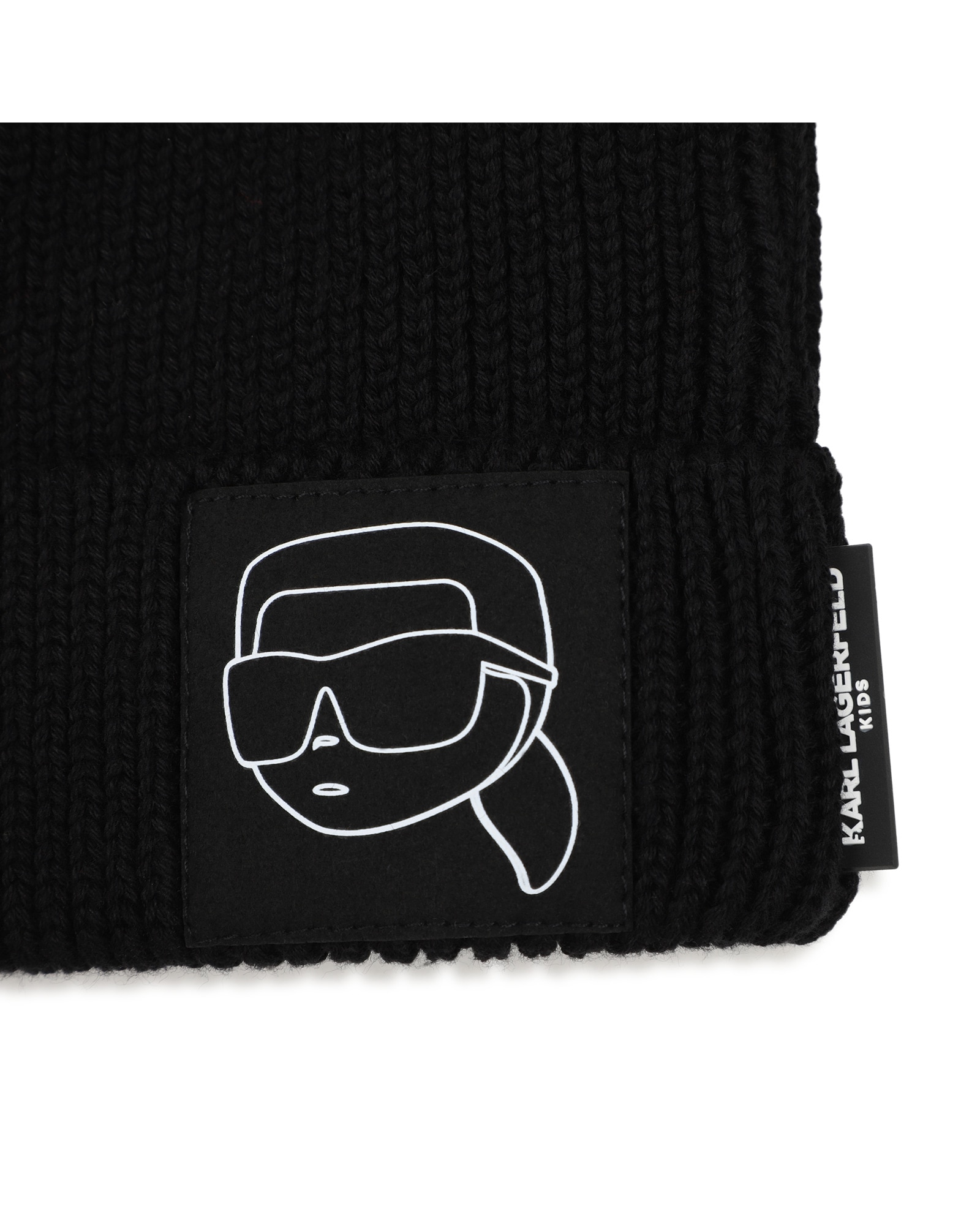 Gorro de niño con estampado grande - Karl Lagerfeld Kids - Negro Negro-3