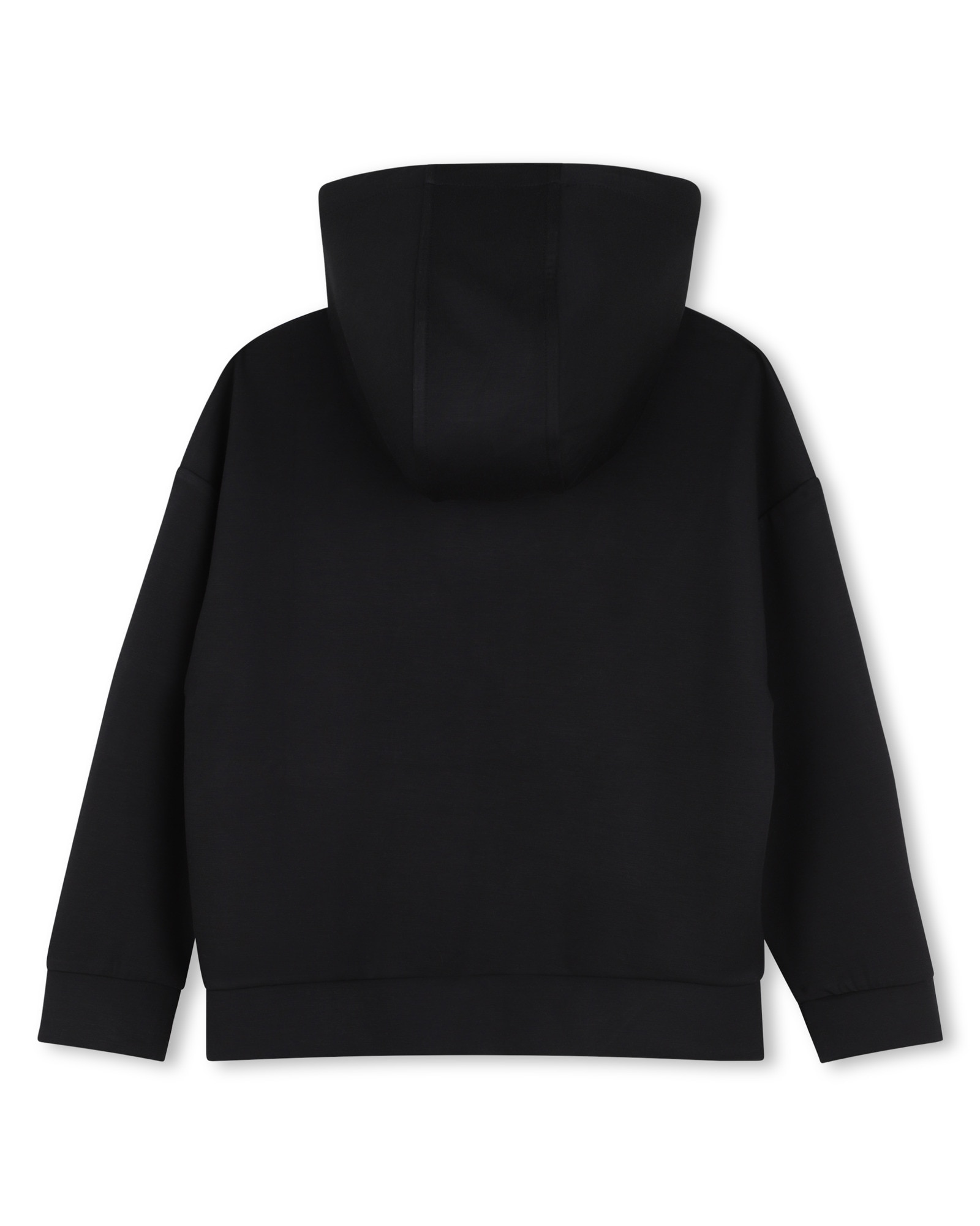 Imagen 3 de Sudadera con capucha de niña liso - Hugo - Negro Negro