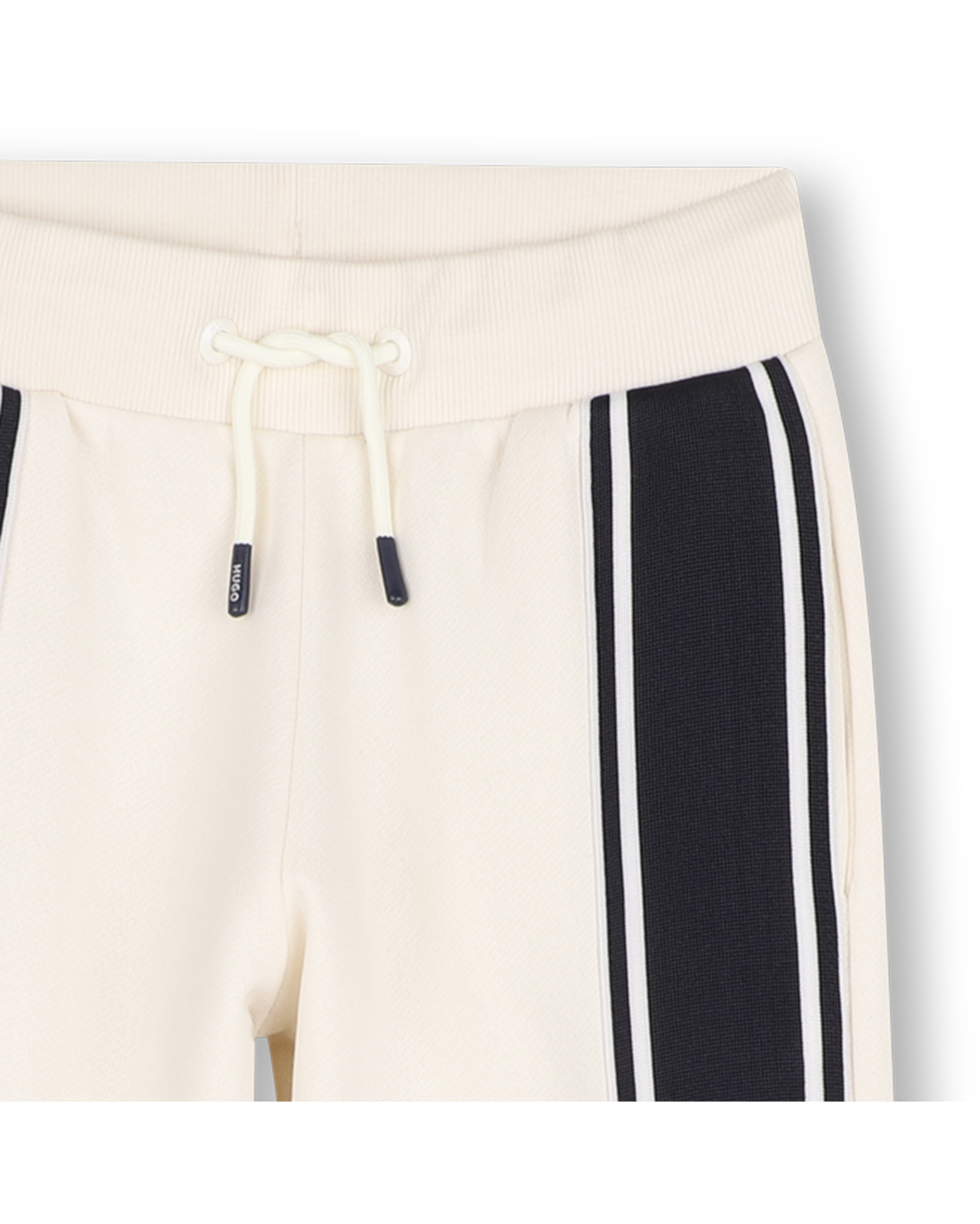 Pantalón cinco bolsillos de niño con rayas - Hugo - Blanco Blanco-2