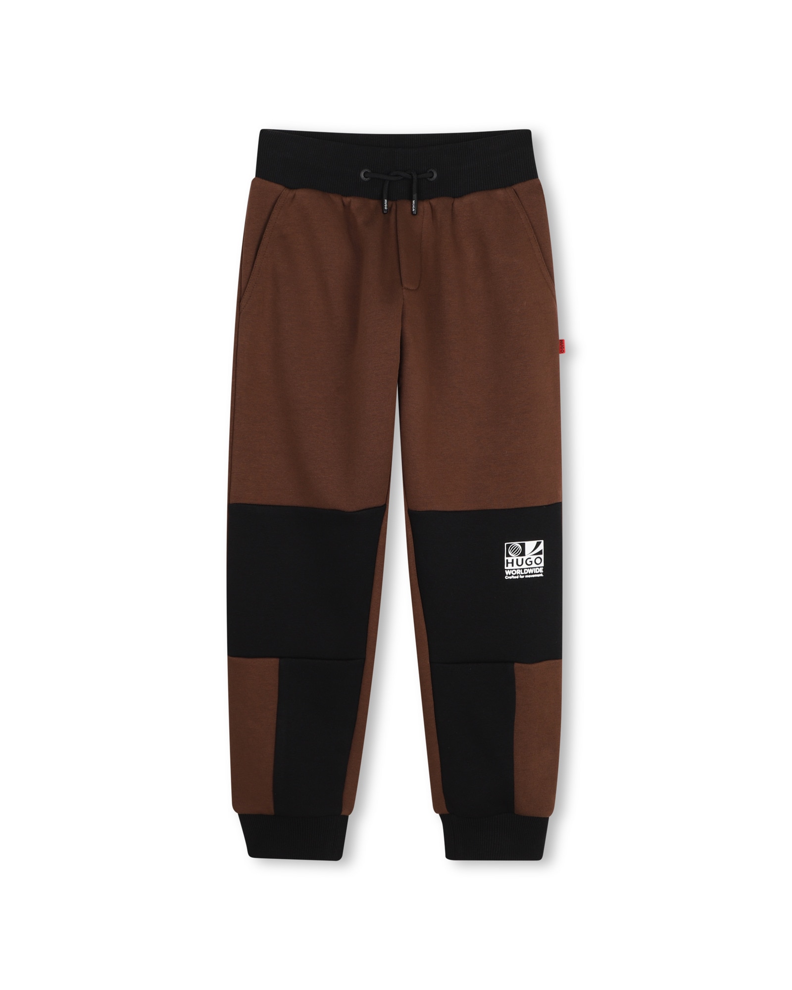 Imagen 1 de Pantalón cinco bolsillos de niño liso - Hugo - Marrón Marrón