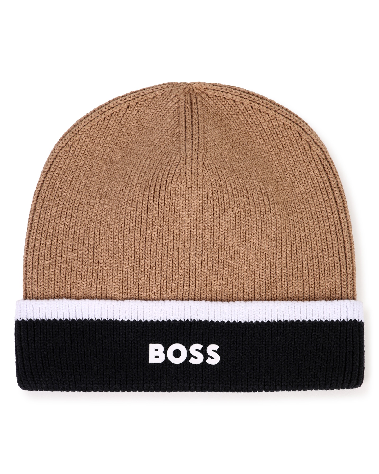 Gorro de niño con estampado grande - BOSS Kidswear - Marrón Marrón-1