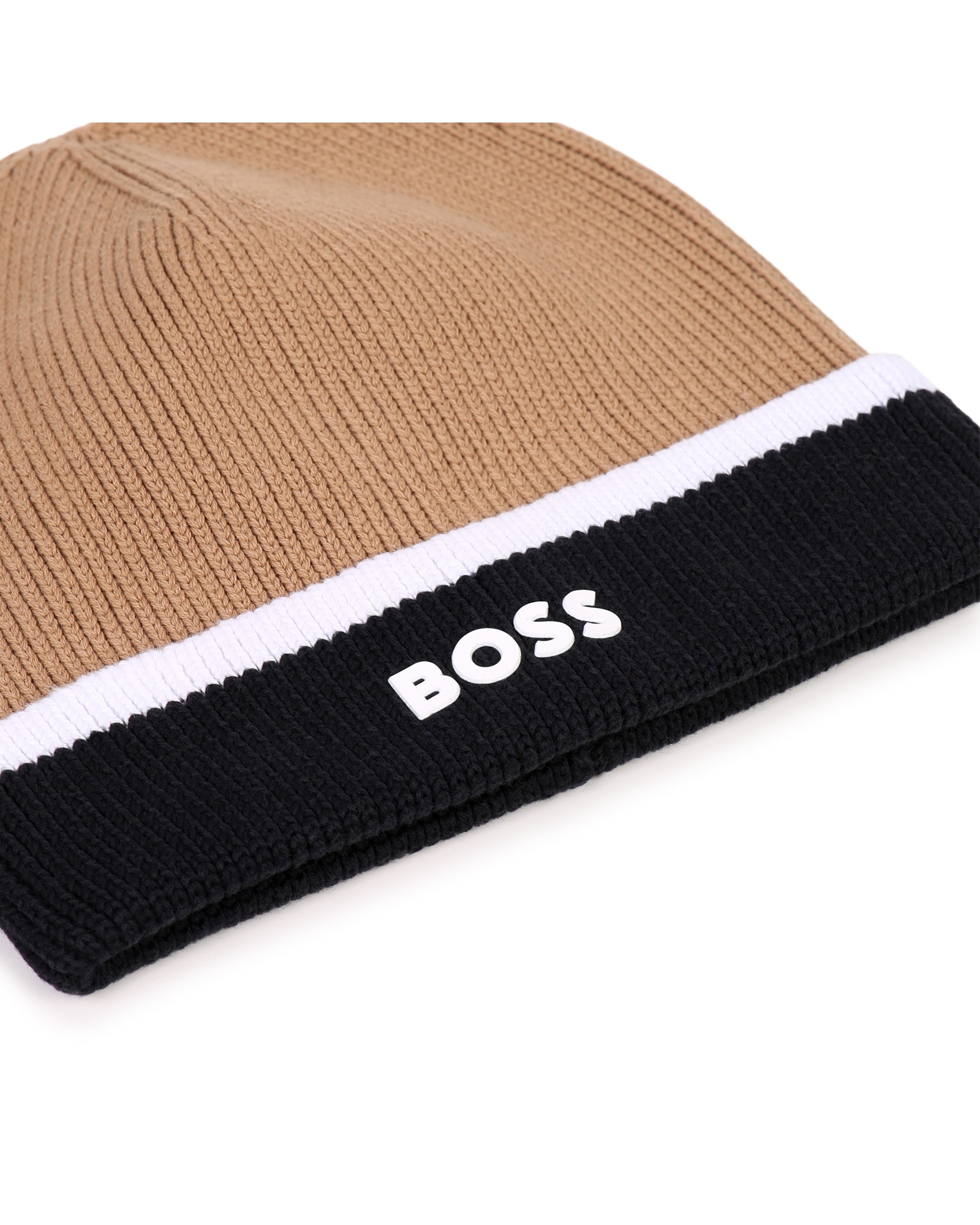Gorro de niño con estampado grande - BOSS Kidswear - Marrón Marrón-3