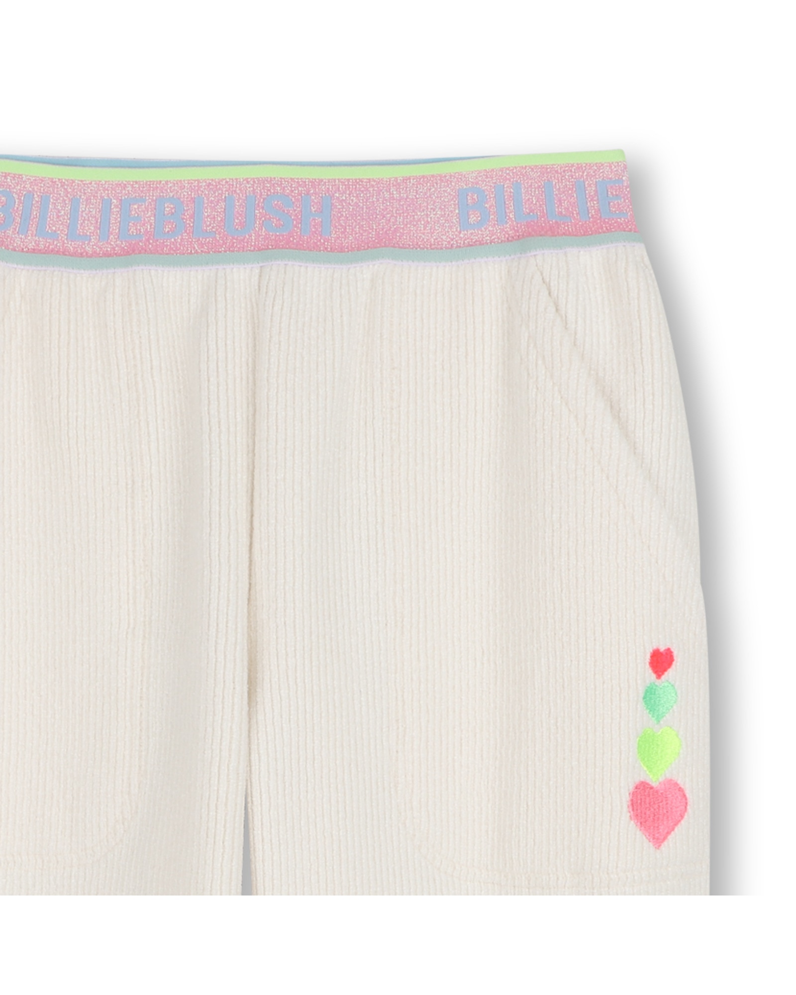 Pantalón cinco bolsillos de niña con rayas - Billieblush - Crudo Crudo-2