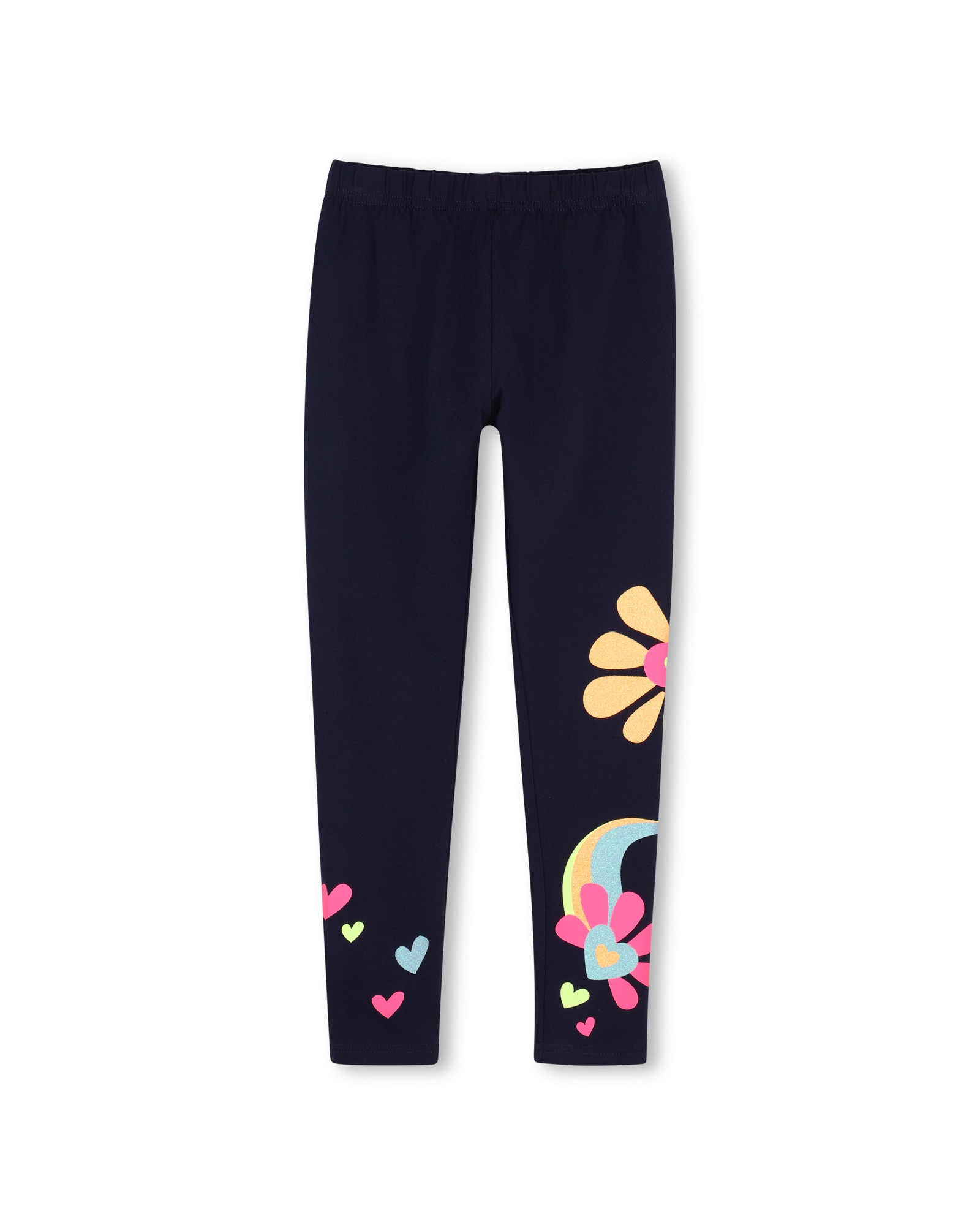 Pantalón deportivo de niña con fantasía - Billieblush - Azul marino Azul marino-1