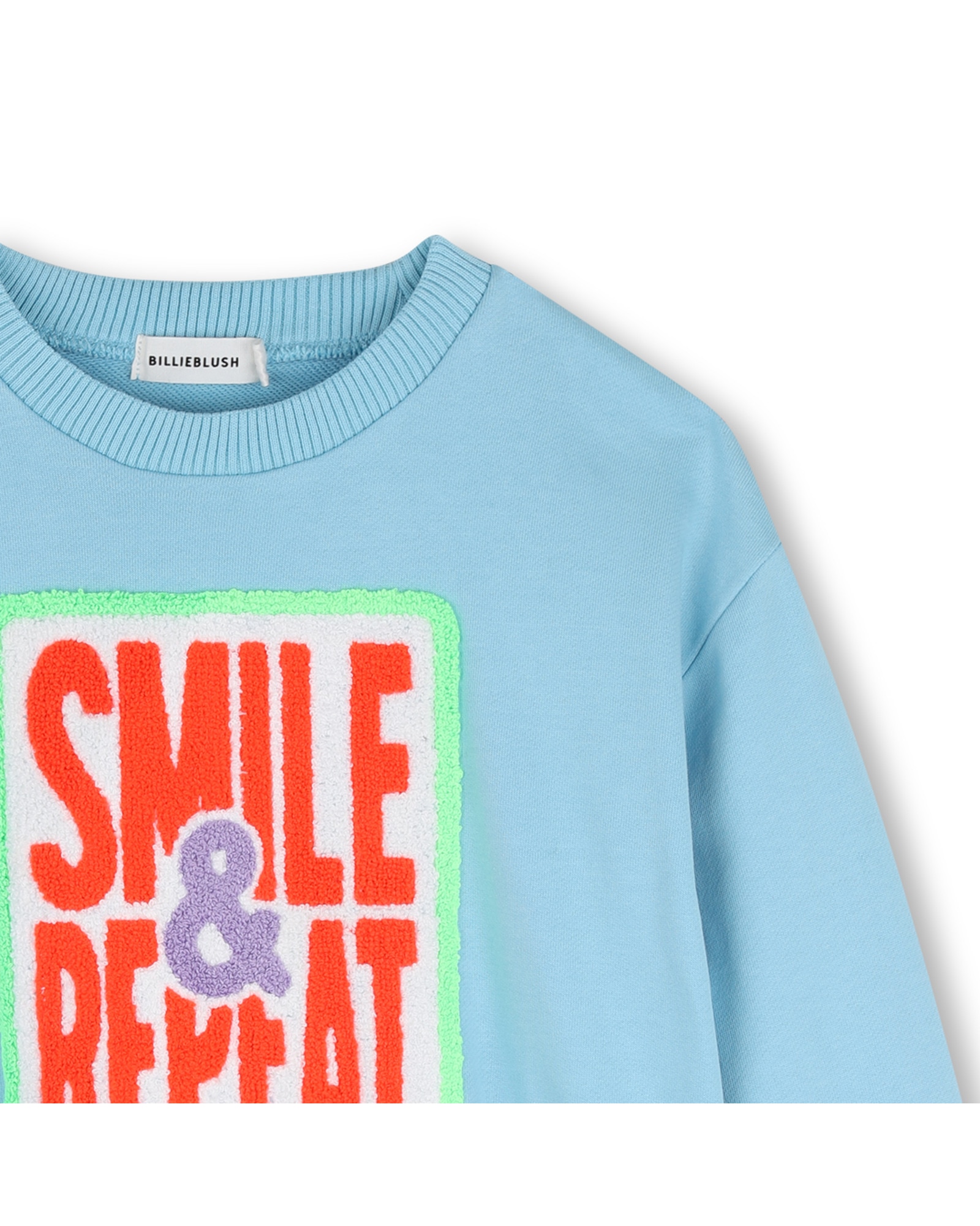 Sudadera con capucha de niño con estampado grande - Billieblush - Azul marino Azul marino-2