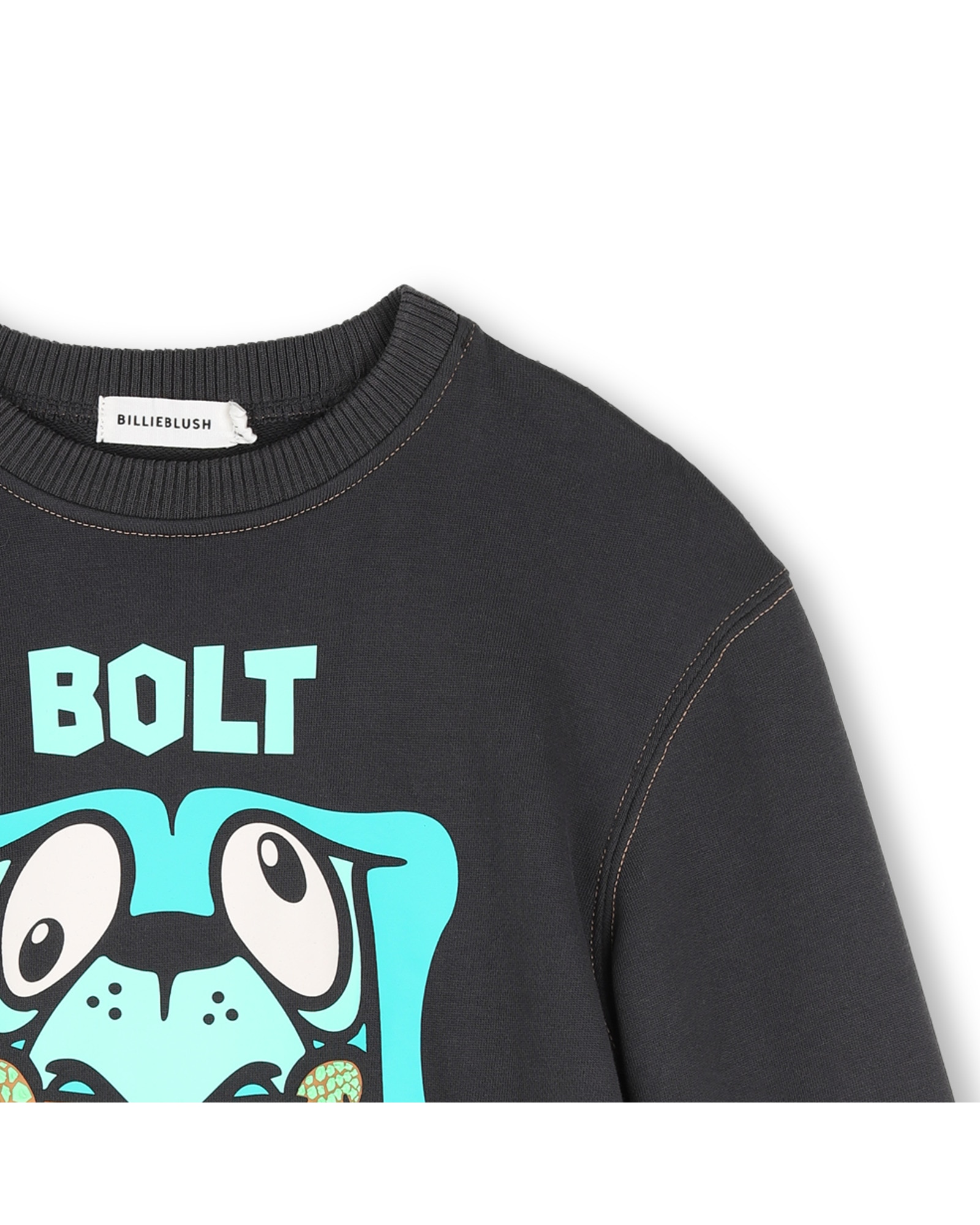 Sudadera con capucha de niño con estampado grande - Billieblush - Gris Gris-2