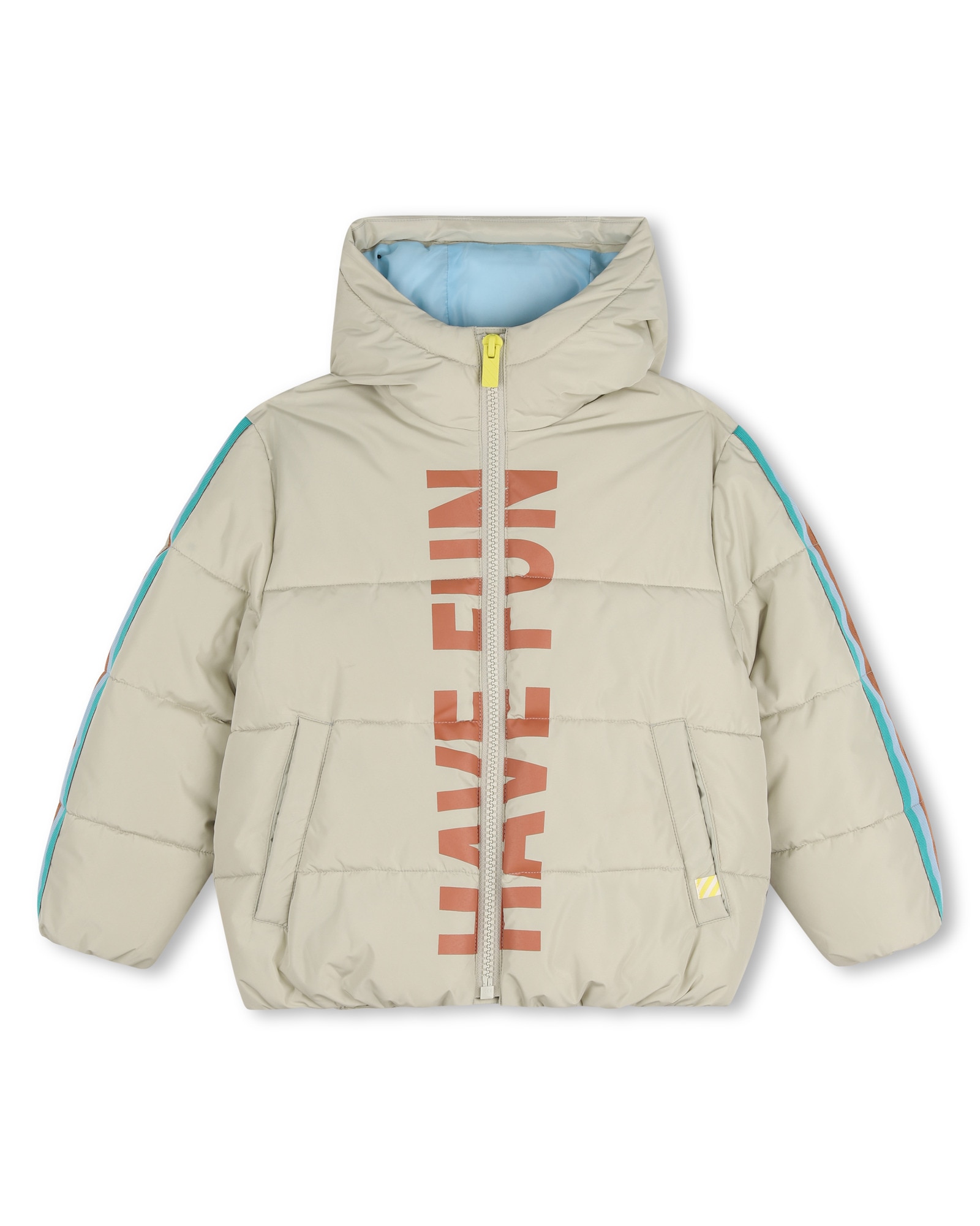 Imagen 0 de Abrigo de niño con estampado grande Natural