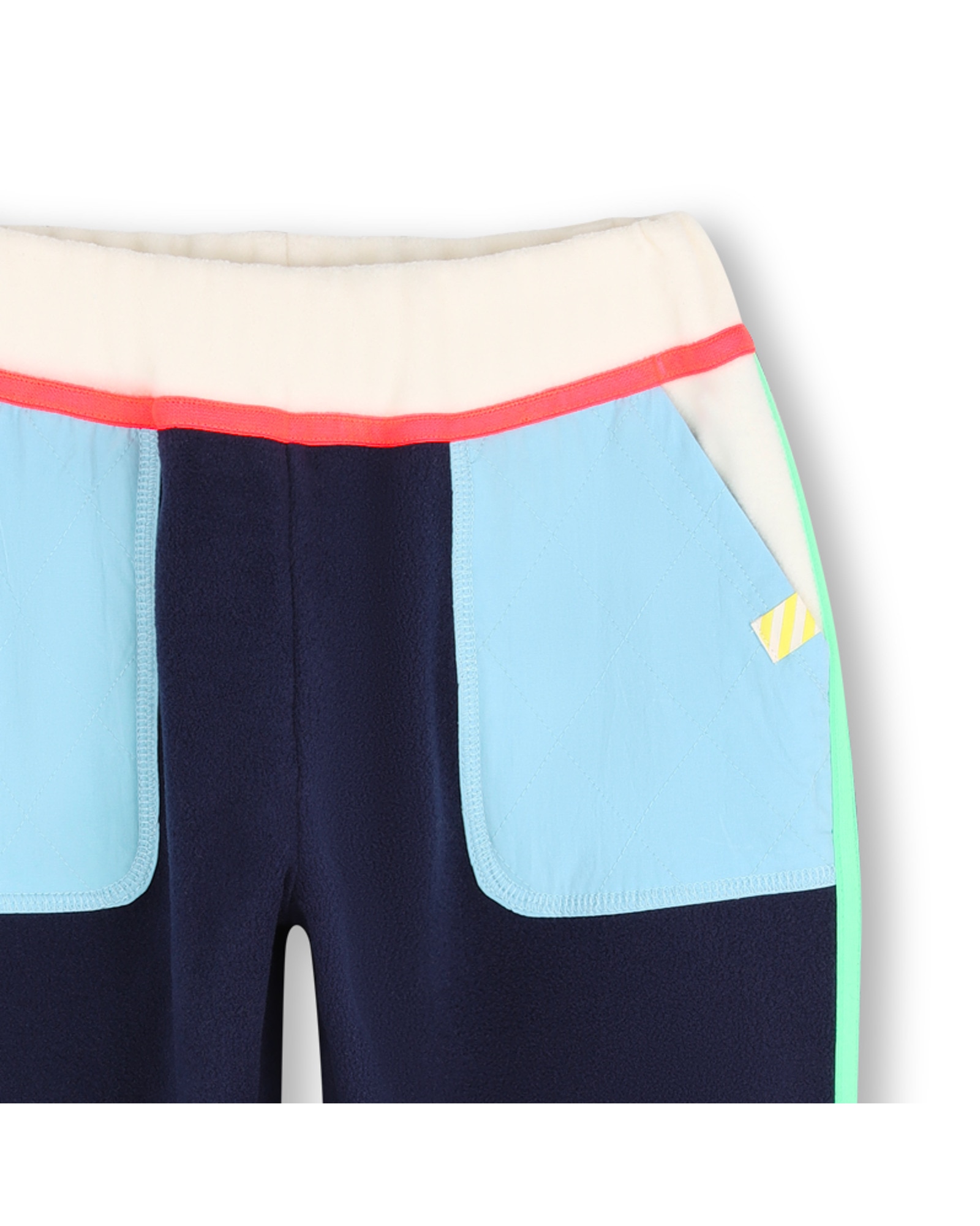 Pantalón cinco bolsillos de niño con cuadros - Billieblush - Azul marino Azul marino-2