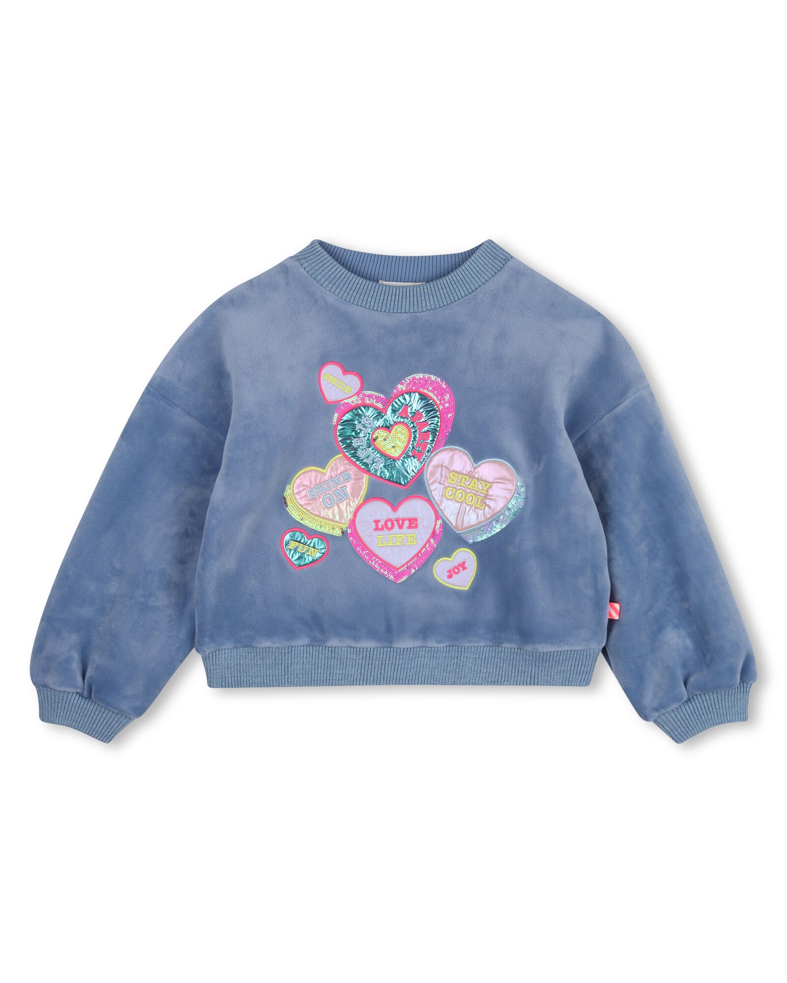Imagen 1 de Sudadera con capucha de niña con estampado grande - Billieblush - Azul Azul