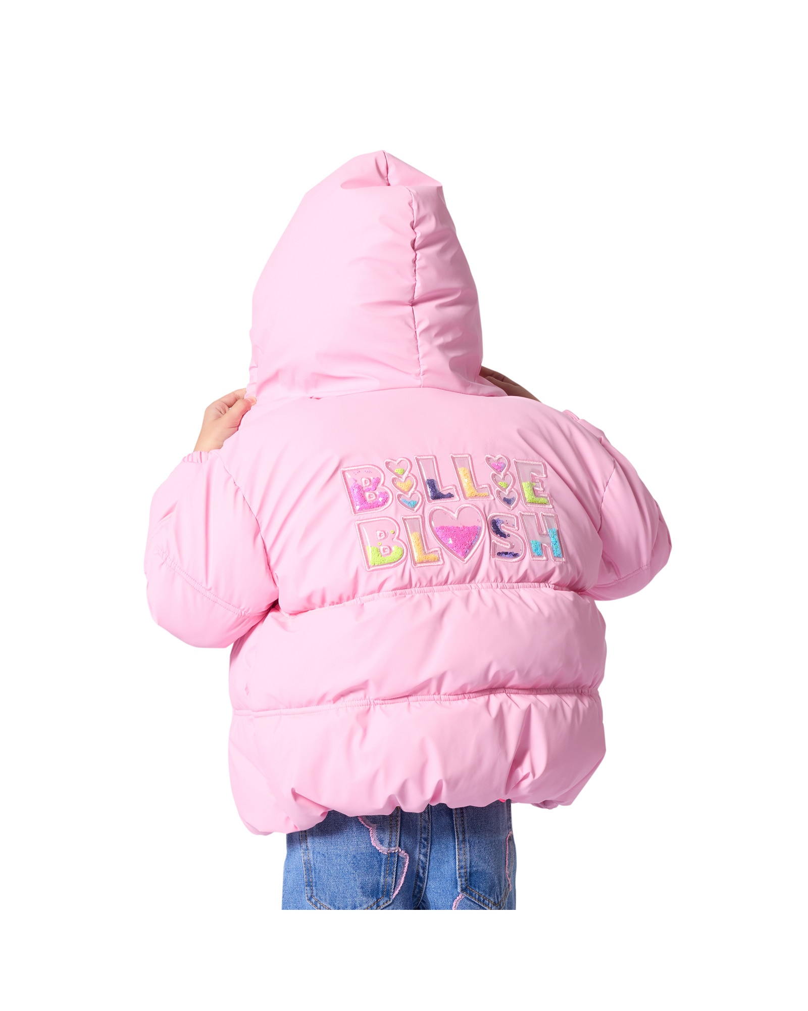 Imagen 0 de Abrigo de niña con estampado grande Rojo