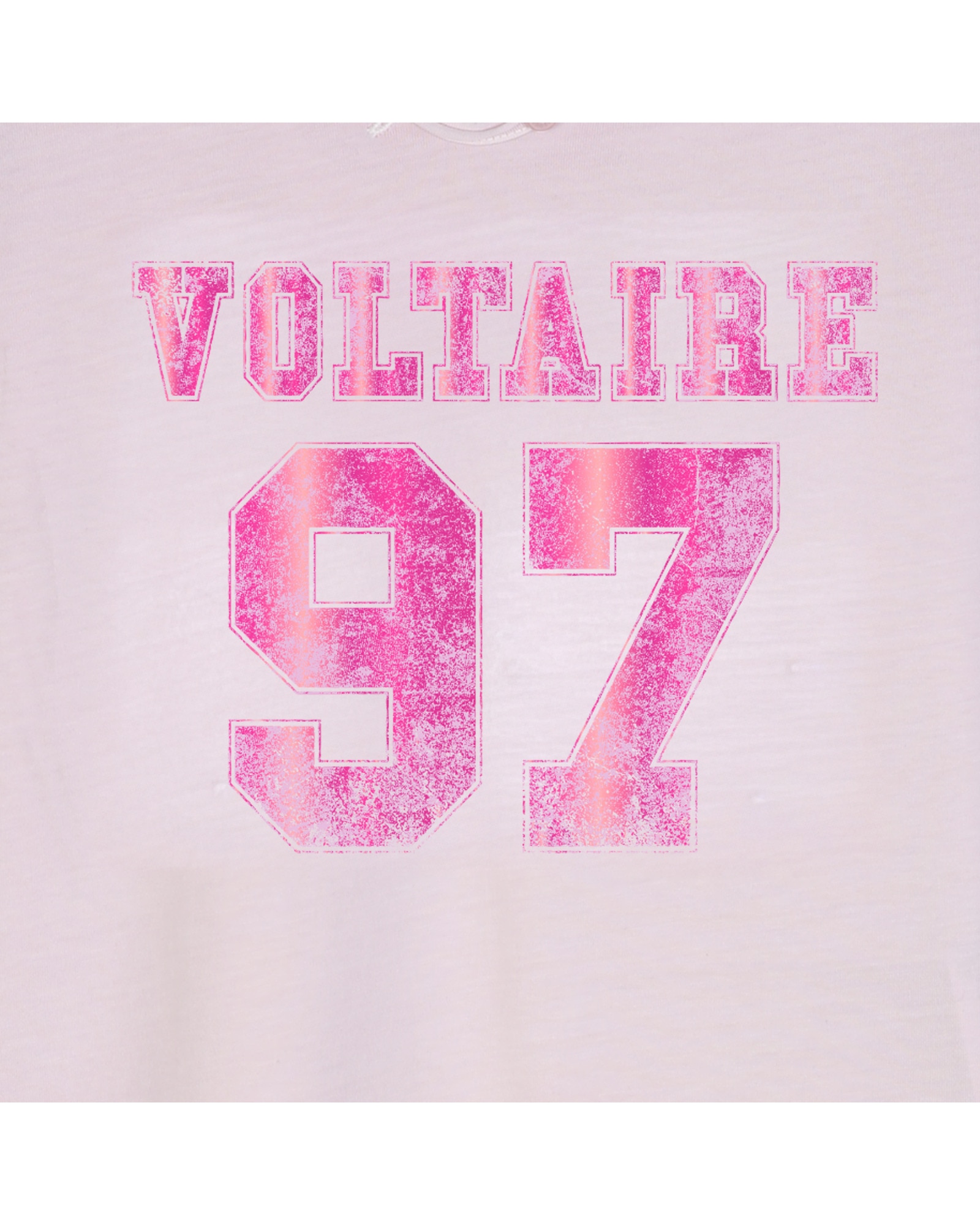 Camiseta de niña de manga corta con estampado grande - Zadig & Voltaire - Rosa Rosa-2