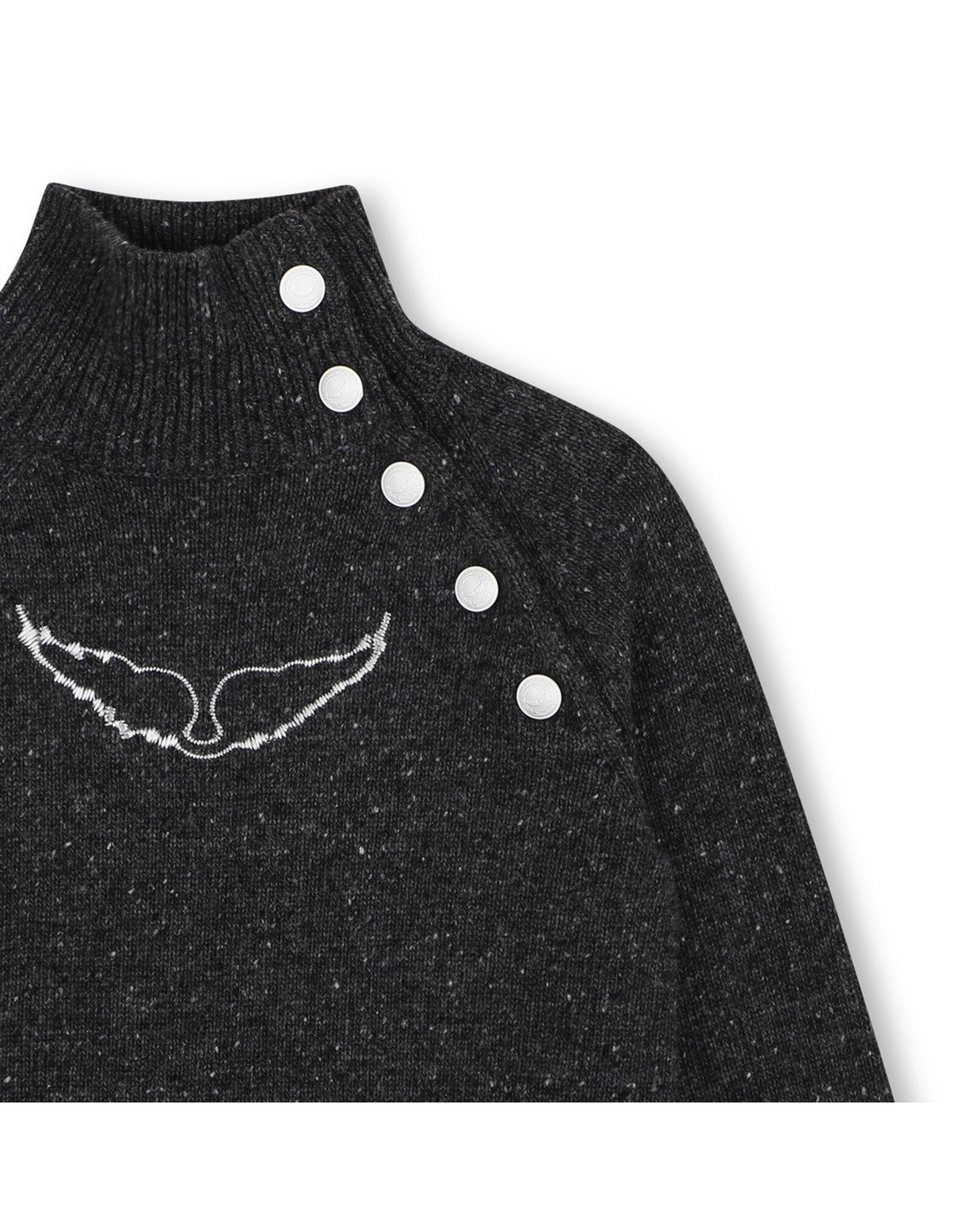 Jersey de niña con fantasía - Zadig & Voltaire - Gris oscuro Gris oscuro-2