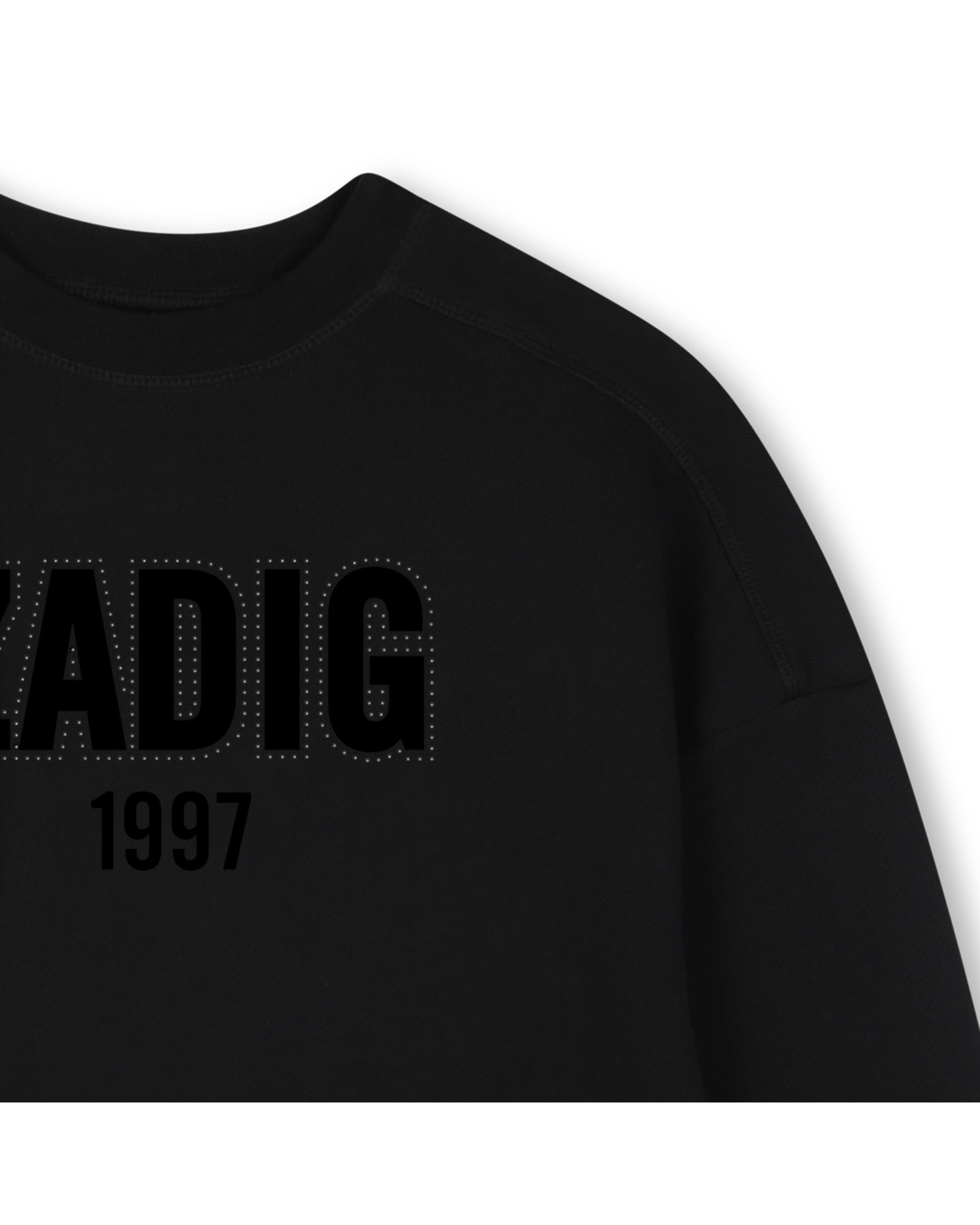 Sudadera con capucha de niña con estampado grande - Zadig & Voltaire - Negro Negro-2