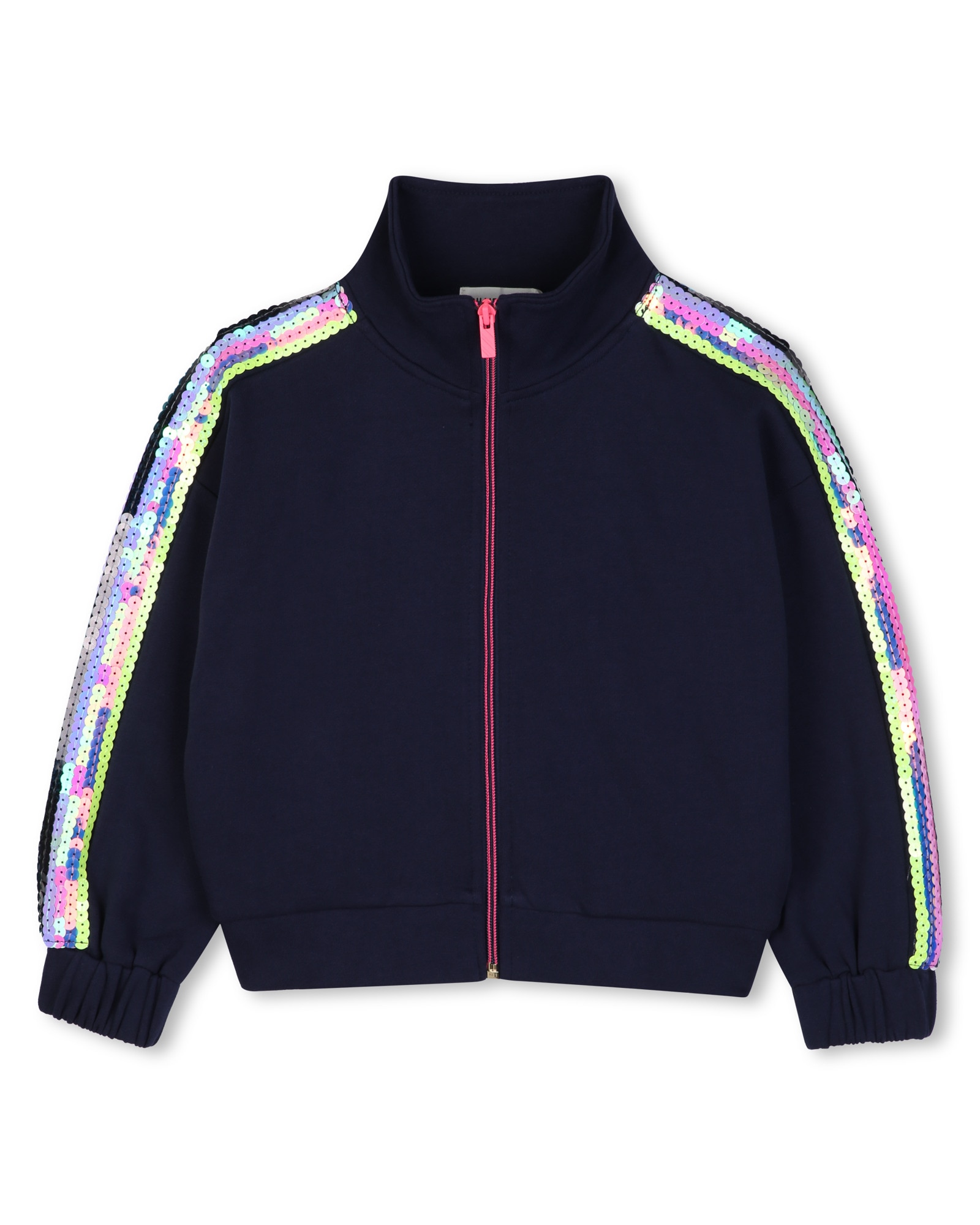 Cazadora de niña con estampado grande - Billieblush - Azul marino Azul marino-1