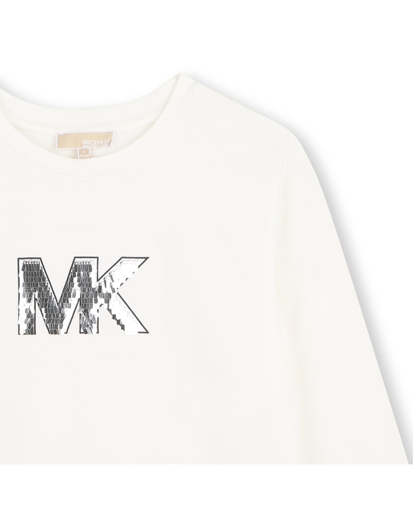 Imagen 2 de Camiseta de niña de manga larga con estampado grande - Michael Kors - Blanco Blanco