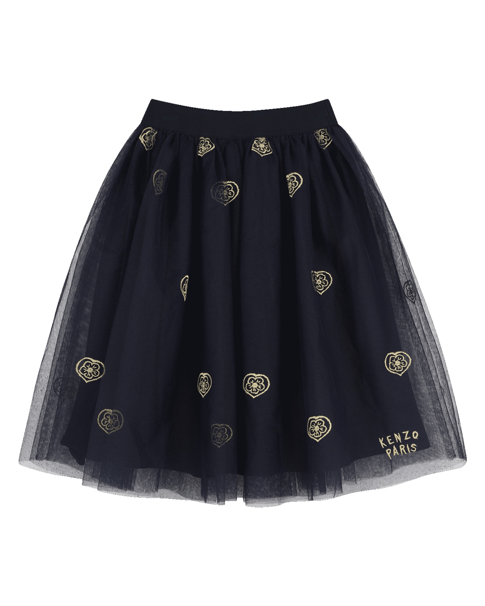 Falda de niña con fantasía - Kenzo Kids - Azul marino Azul marino-1