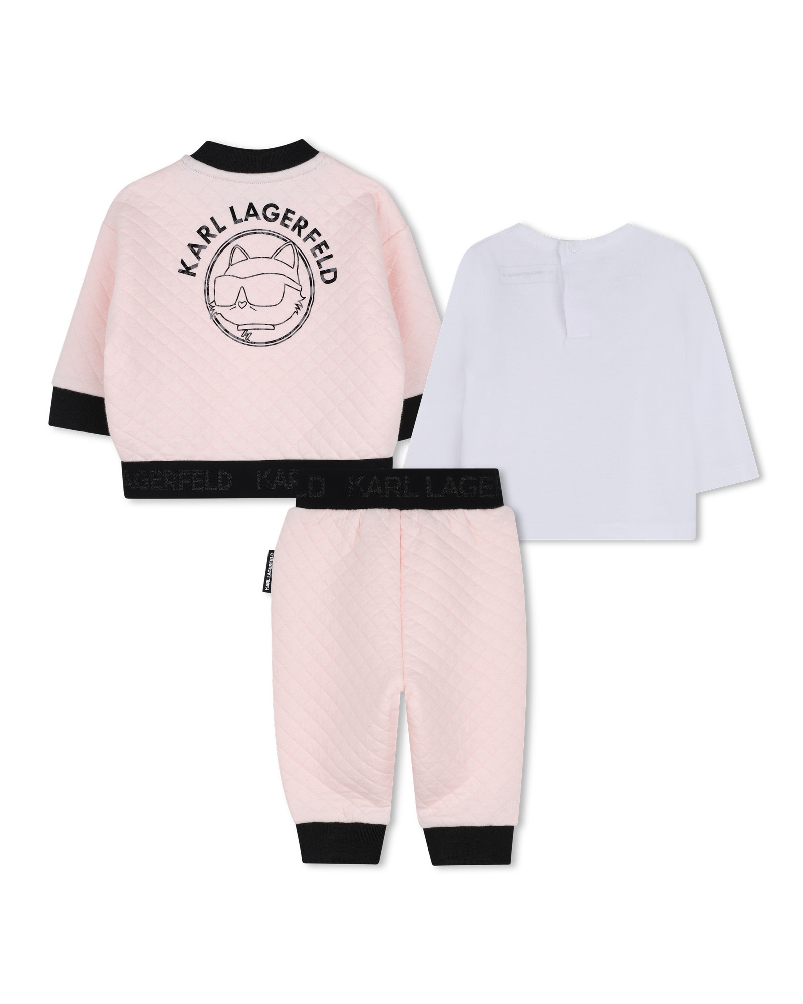 Imagen 3 de Conjunto de bebé niña con cuadros - Karl Lagerfeld Kids - Rosa Rosa