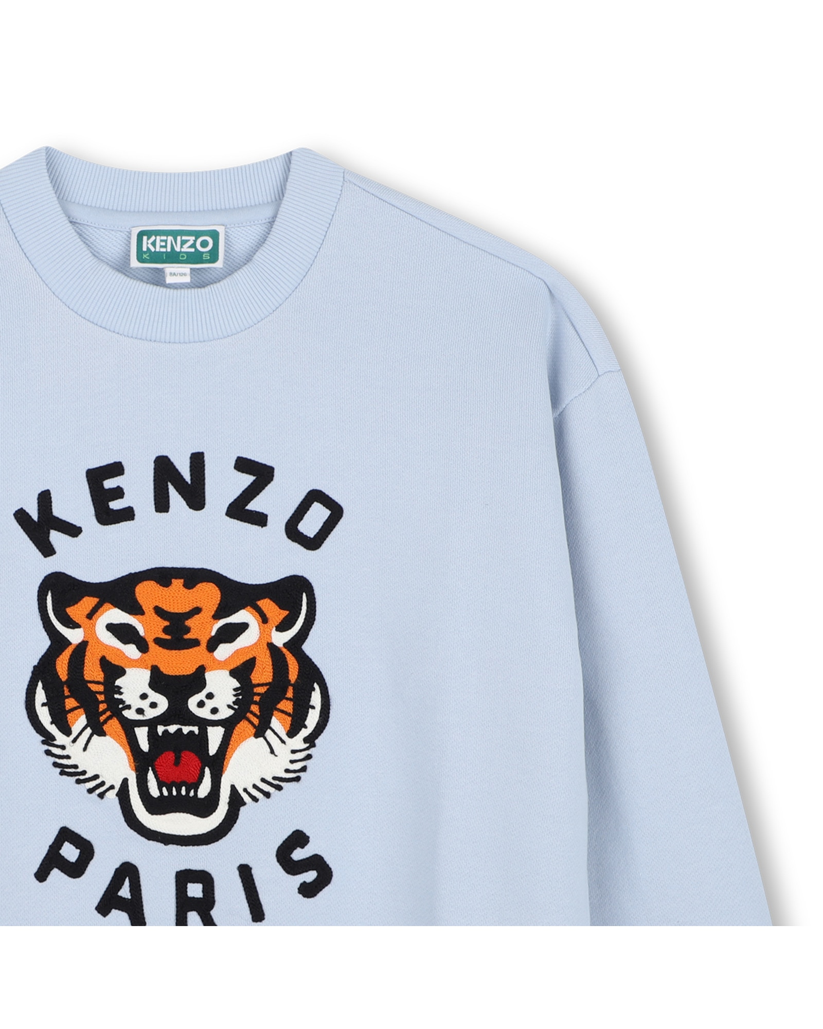 Sudadera con capucha de niño con estampado grande - Kenzo Kids - Azul claro Azul claro-2