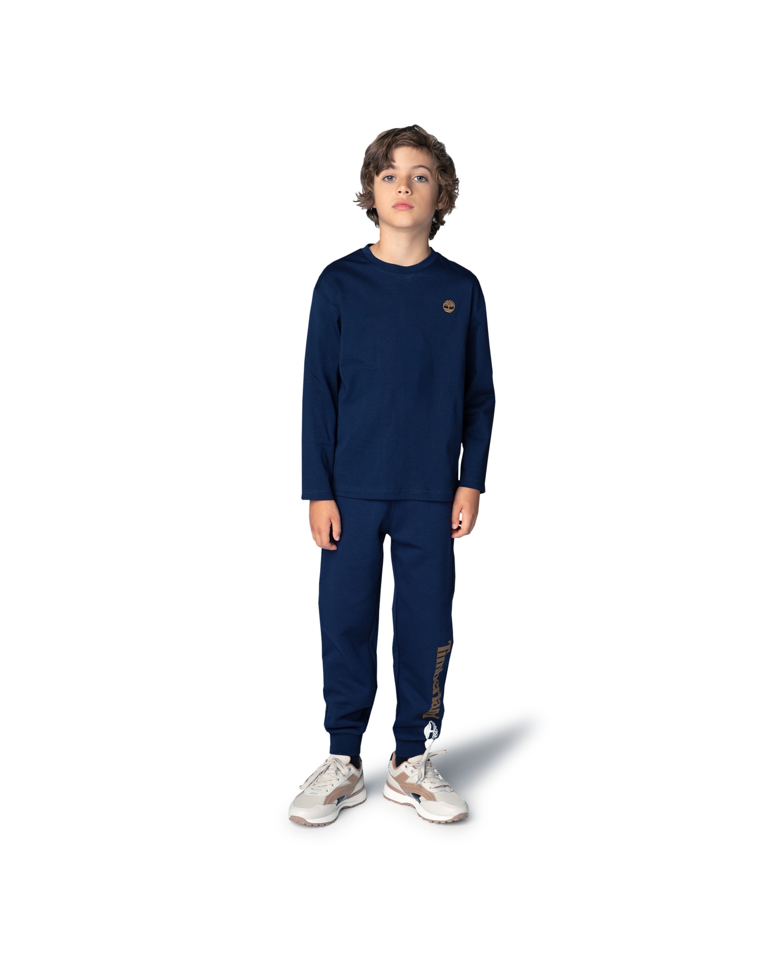 Camiseta de niño de manga larga liso - Timberland - Azul marino Azul marino-1