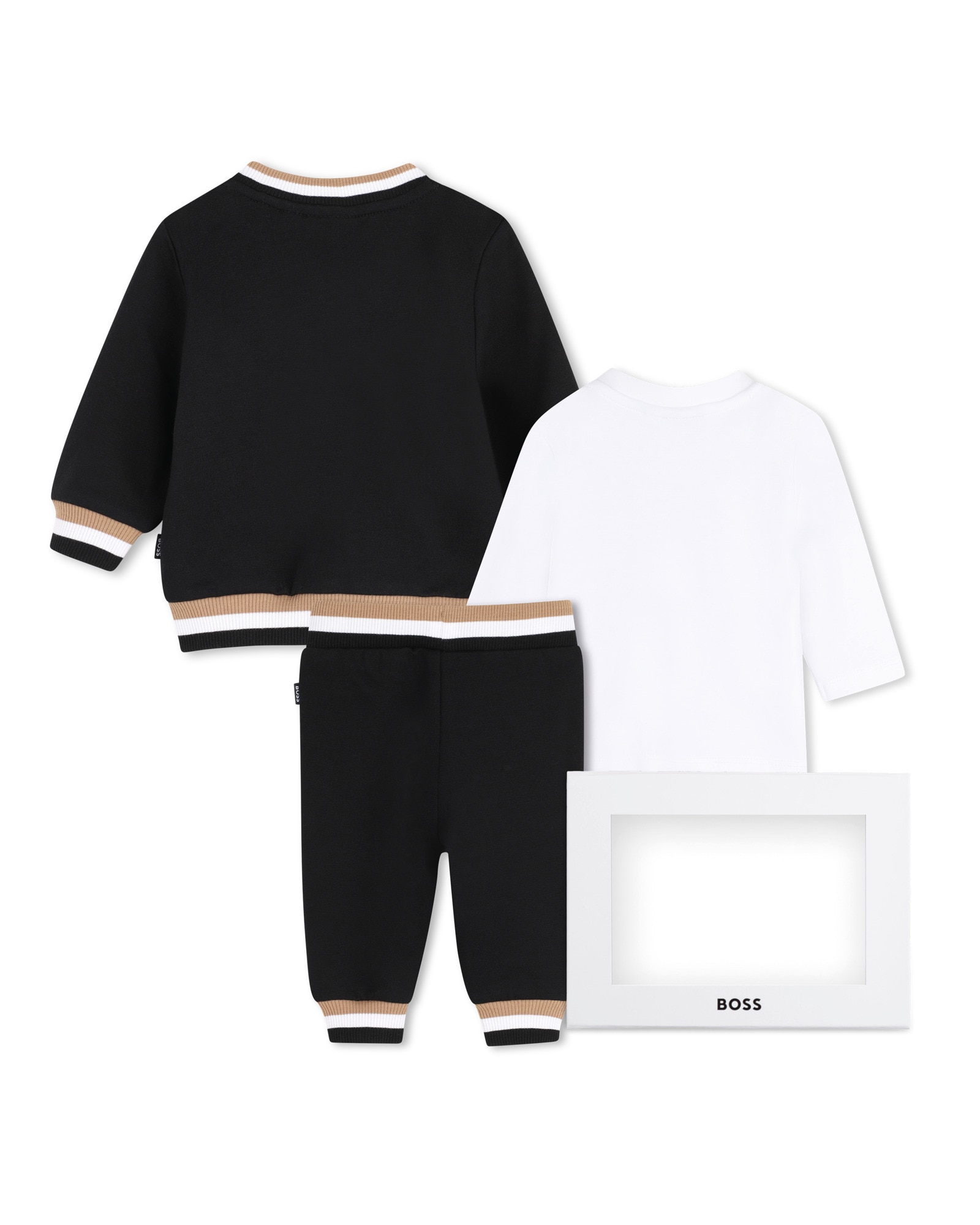 Conjunto de bebé niño con estampado grande - BOSS Kidswear - Negro Negro-3