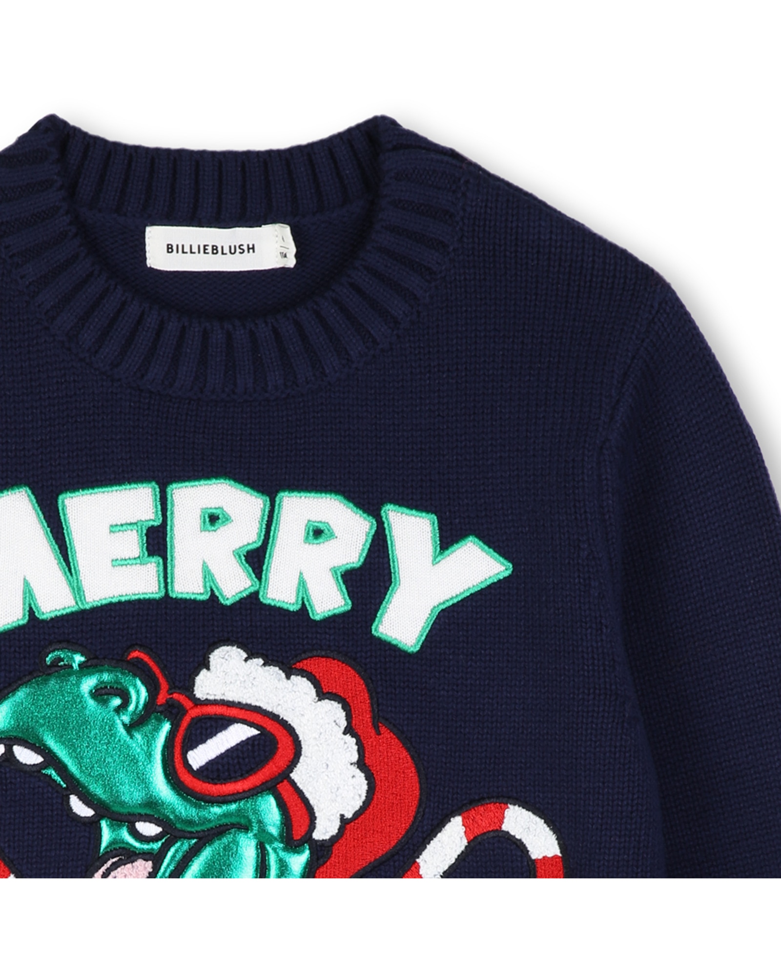 Jersey de niño con estampado grande - Billieblush - Azul marino Azul marino-2