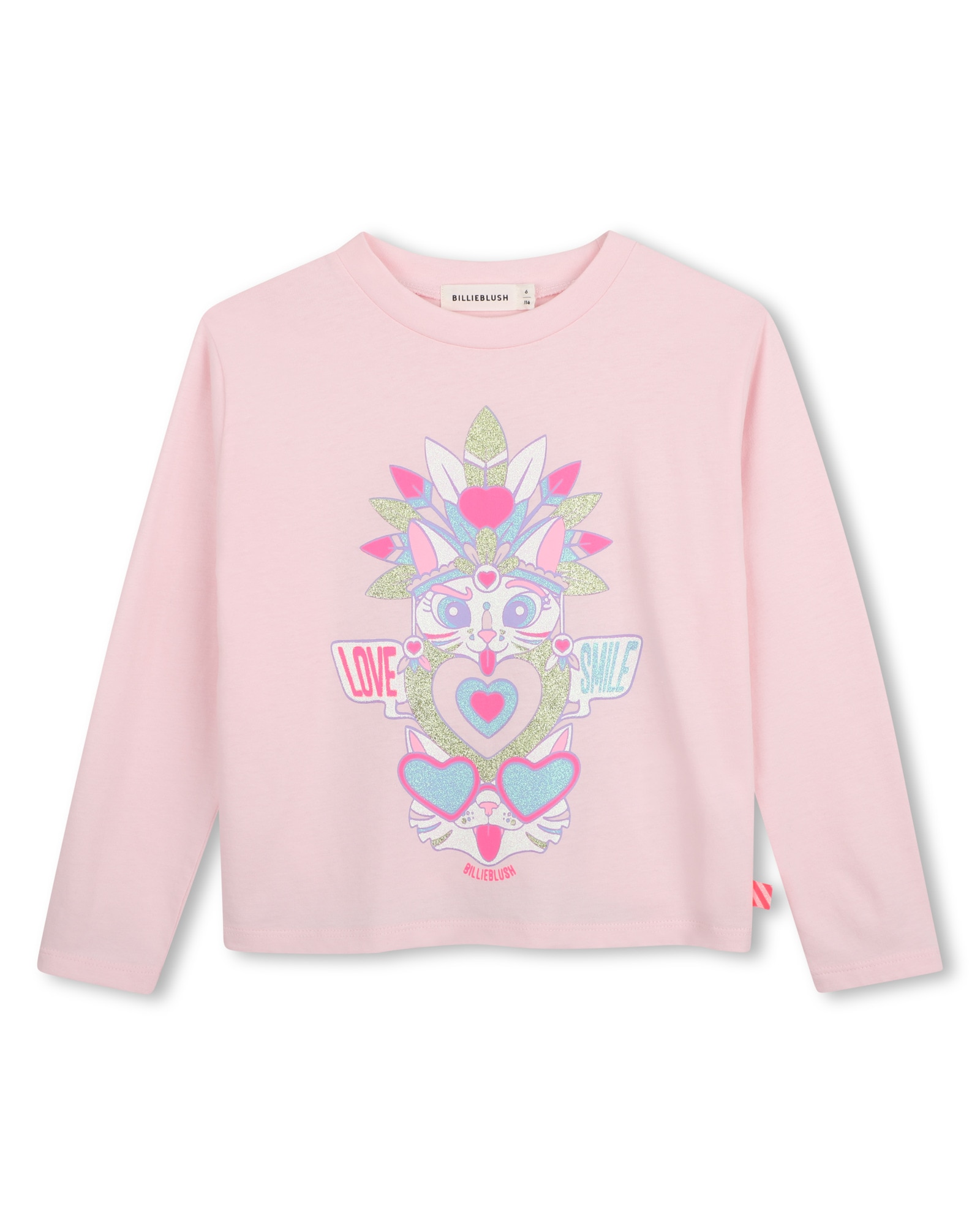 Imagen 0 de Camiseta de niña de manga larga con estampado grande Multicolor