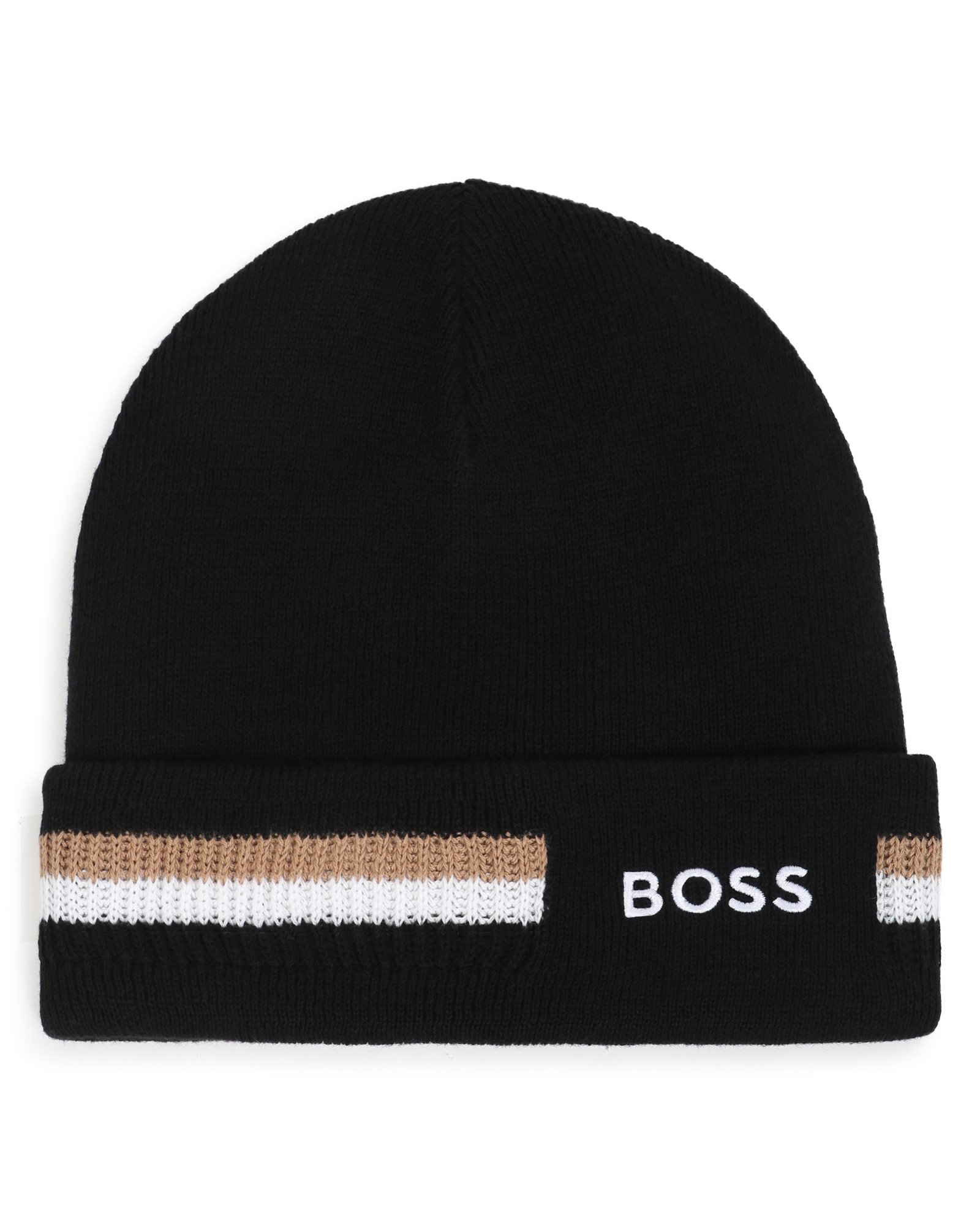 Gorro de niño con estampado grande - BOSS Kidswear - Negro Negro-1