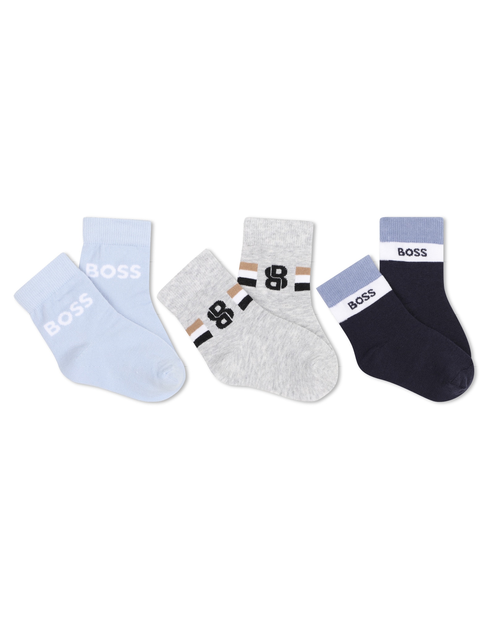 Calcetines de bebé niño con estampado grande - BOSS Kidswear - Azul marino Azul marino-1