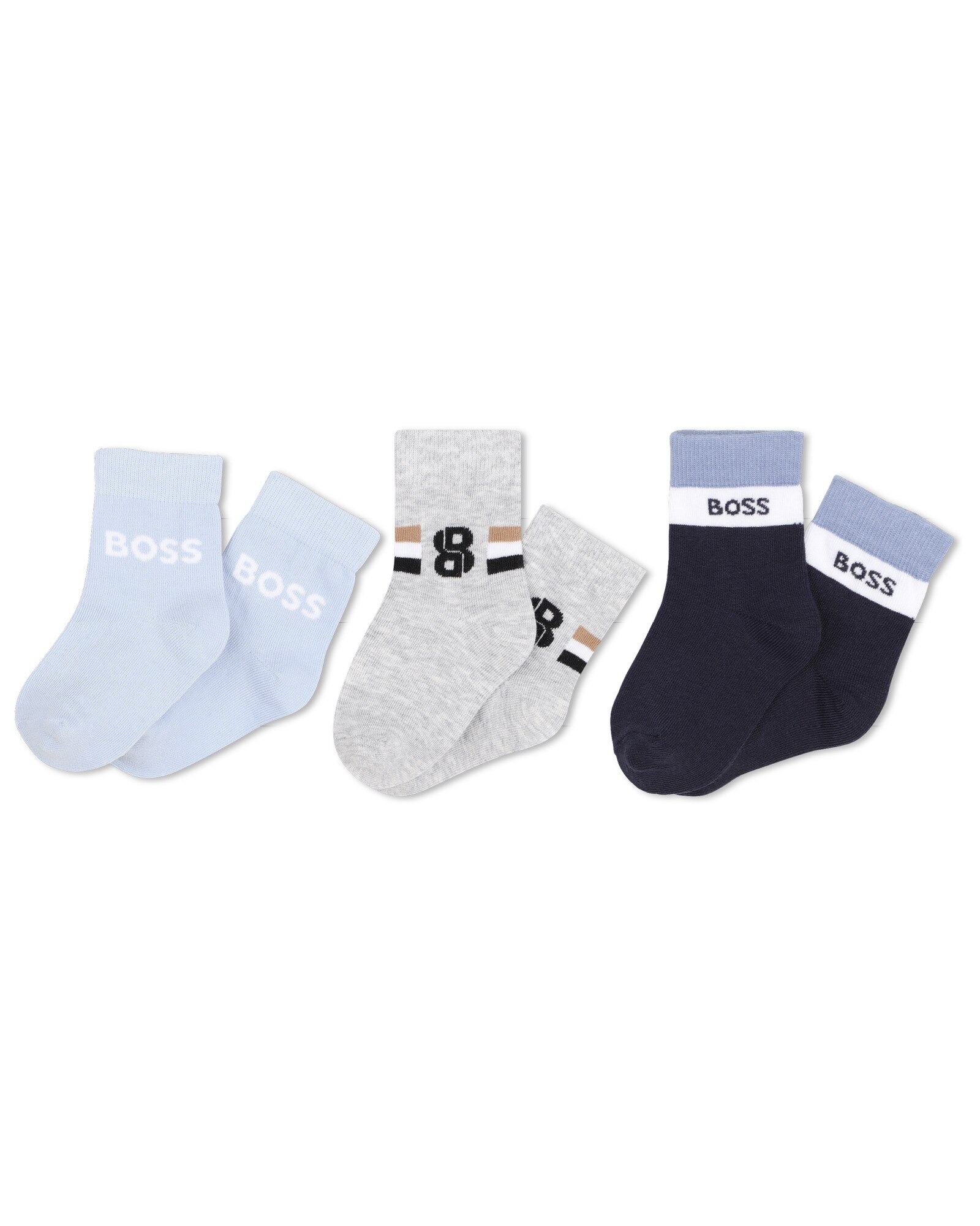 Calcetines de bebé niño con estampado grande - BOSS Kidswear - Azul marino Azul marino-3