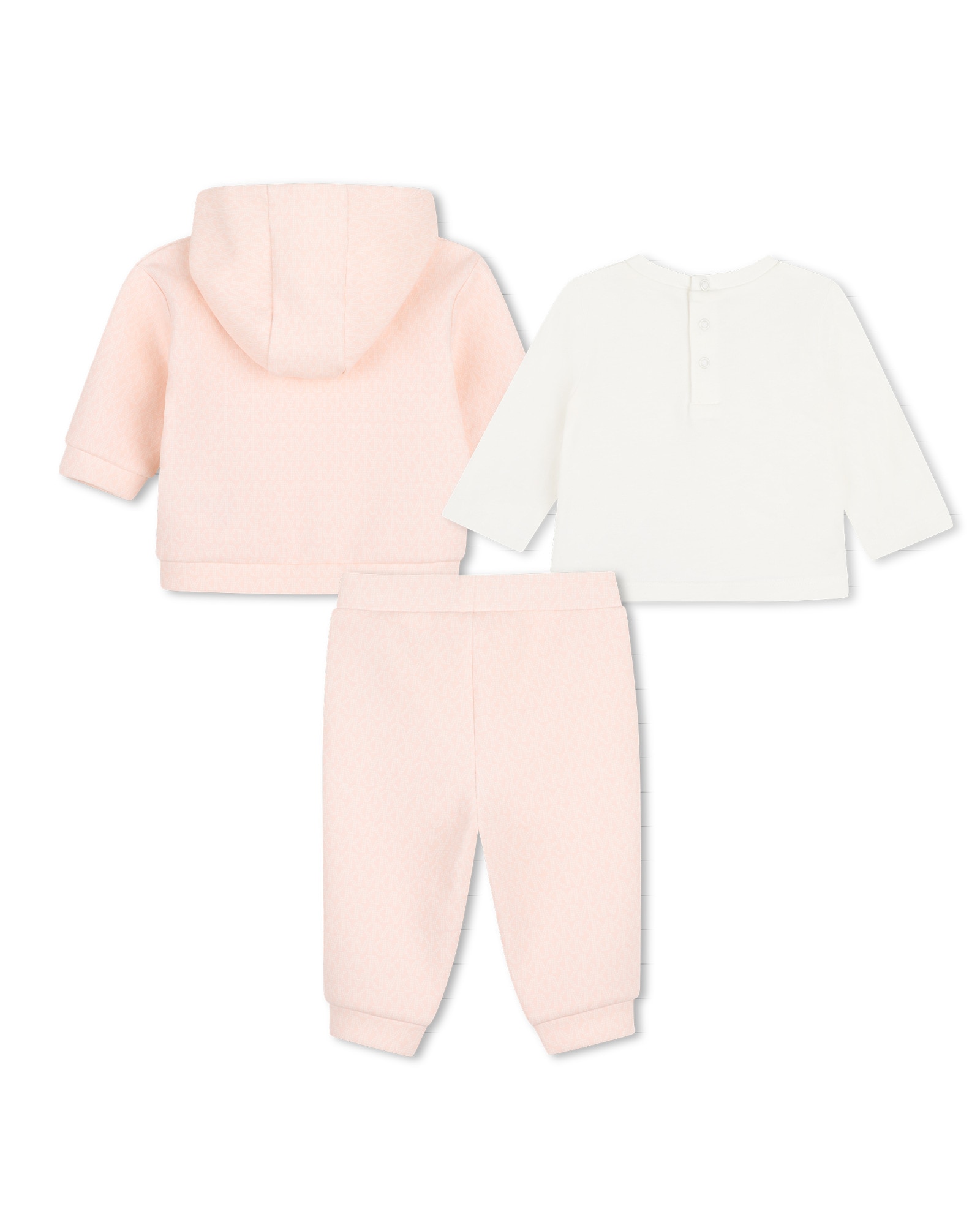 Conjunto de bebé niña liso - Michael Kors - Rosa Rosa-3