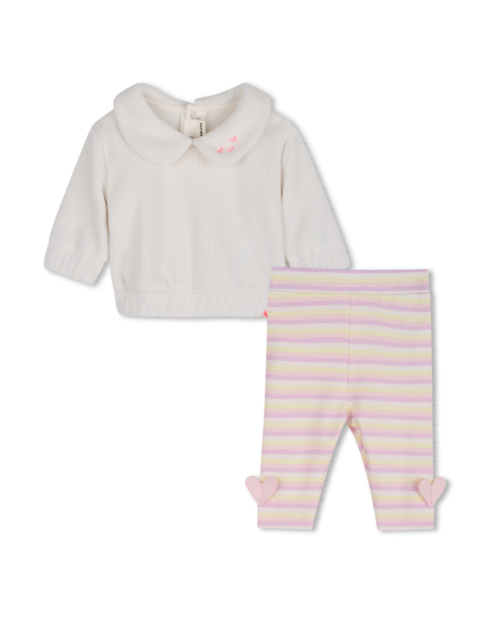 Imagen 0 de Conjunto de bebé niña con estampado grande Crudo