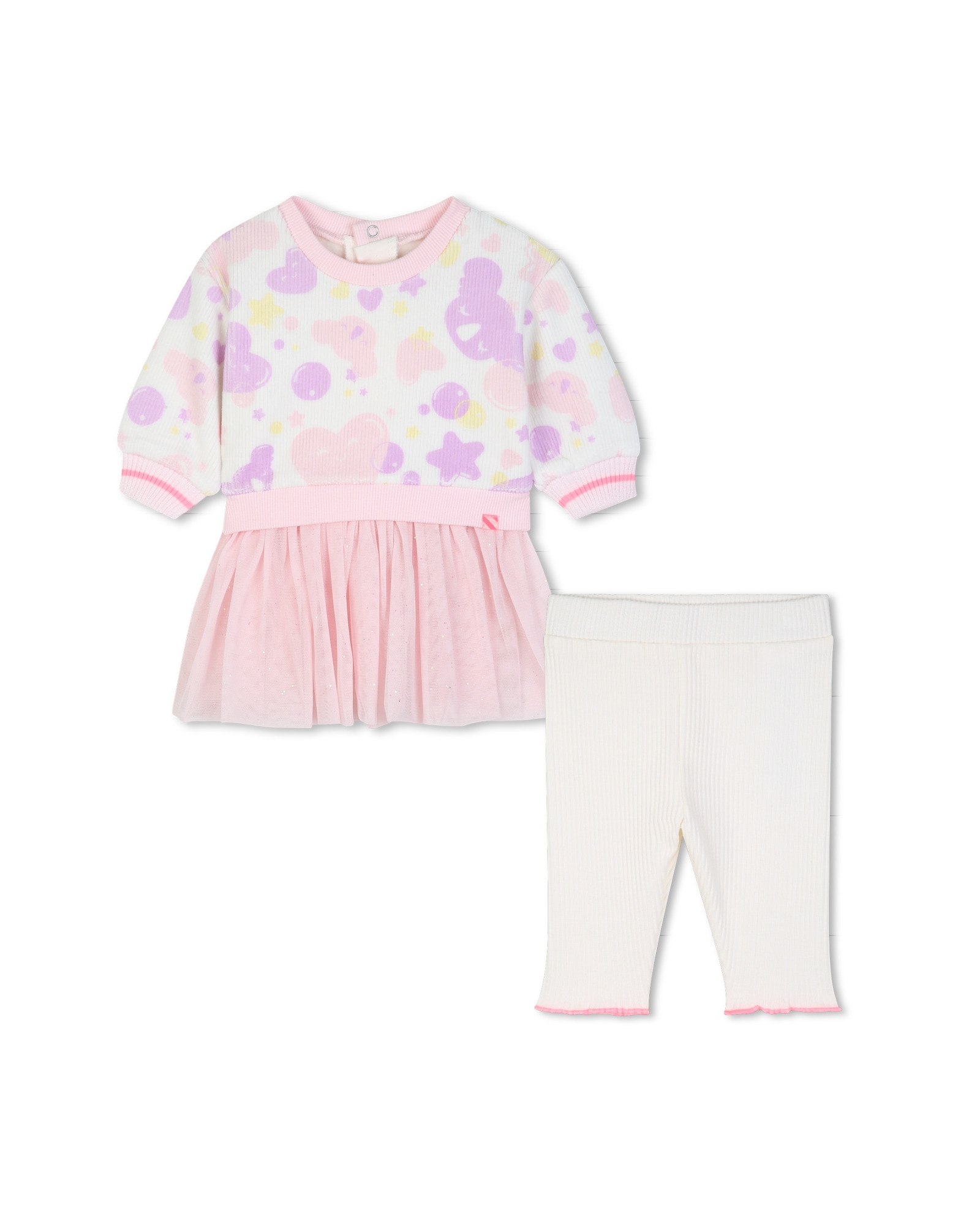 Imagen 0 de Conjunto de bebé niña con rayas Multicolor