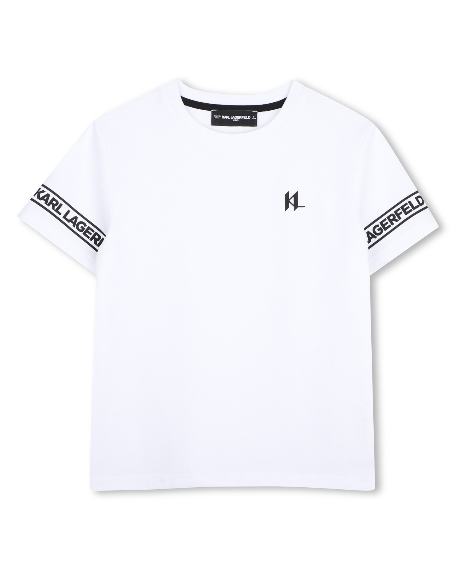 Imagen 1 de Camiseta de niño de manga corta con estampado grande - Karl Lagerfeld Kids - Blanco Blanco
