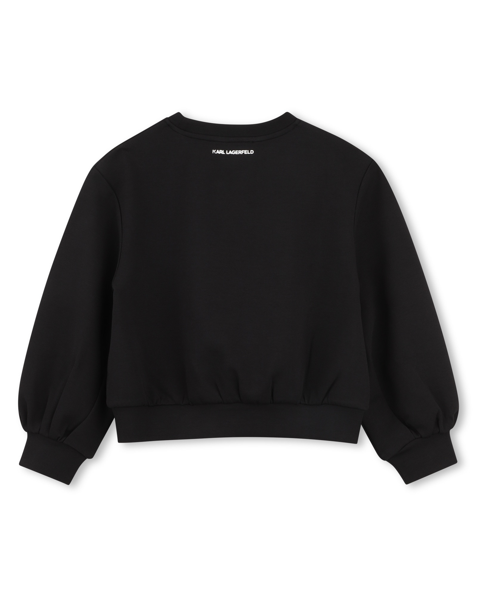 Sudadera con capucha de niña con estampado grande - Karl Lagerfeld Kids - Negro Negro-3