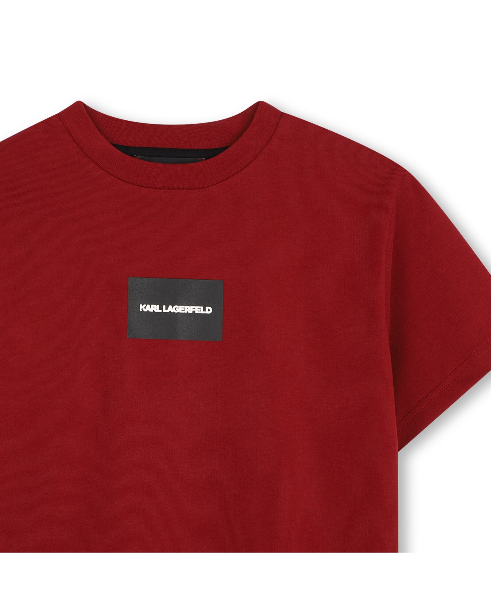 Imagen 2 de Camiseta de niño de manga corta con estampado grande - Karl Lagerfeld Kids - Burdeos Burdeos