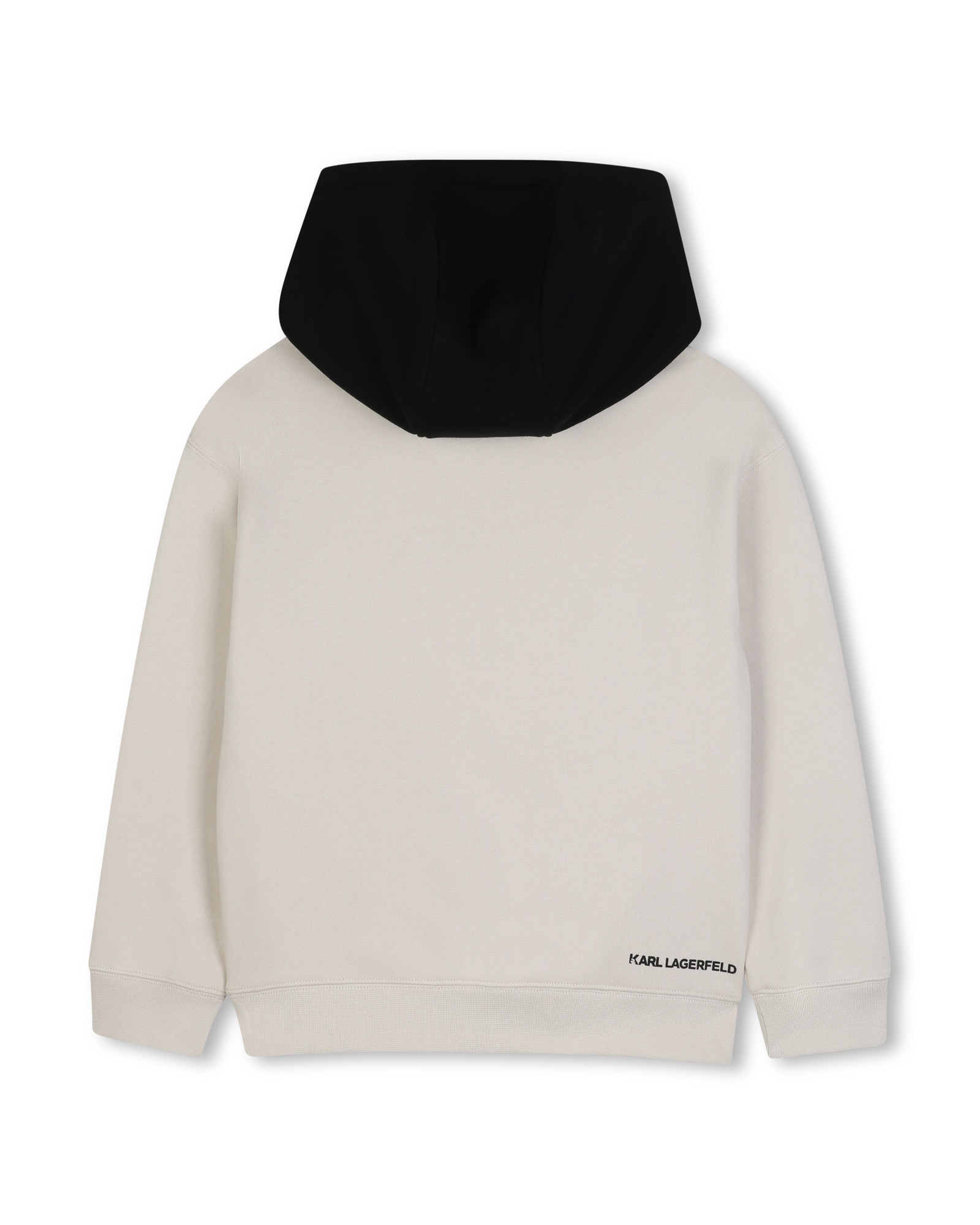 Imagen 3 de Sudadera con capucha de niño con estampado grande - Karl Lagerfeld Kids - Crema Crema