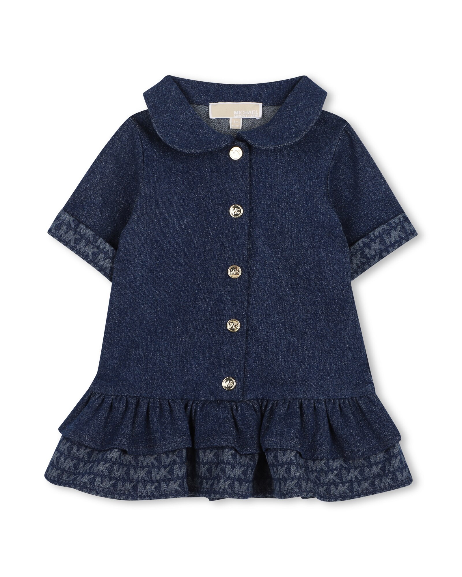 Imagen 1 de Vestido de bebé niña de manga larga con fantasía Azul