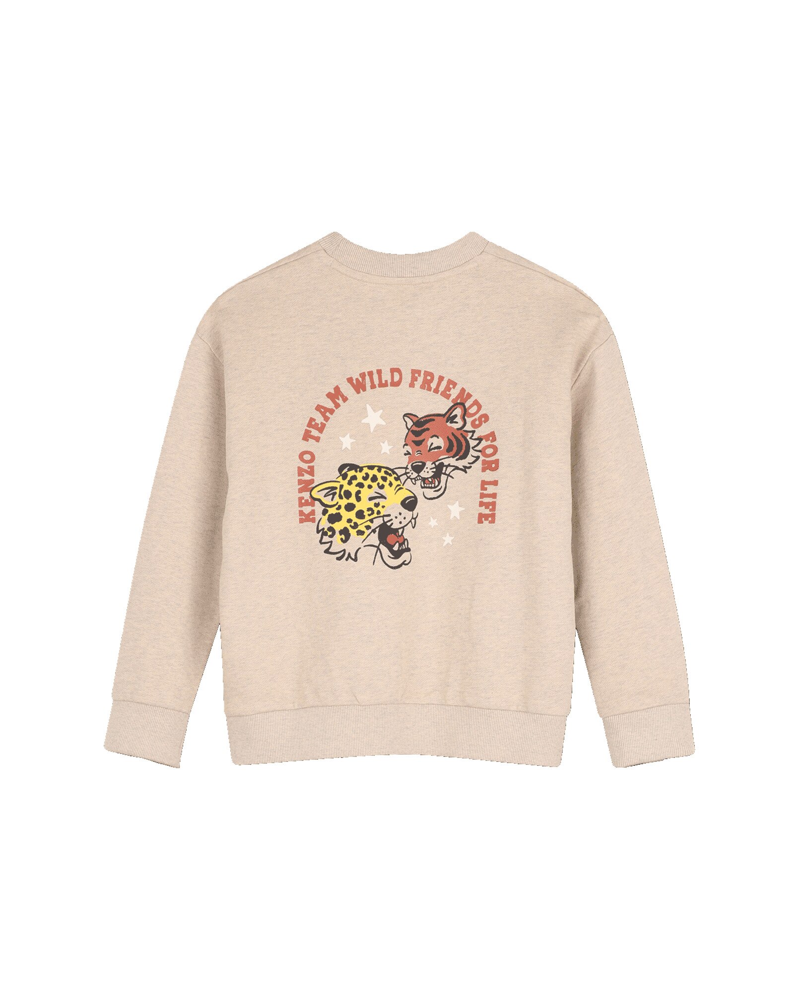 Sudadera con capucha de niña con estampado grande - Kenzo Kids - Gris claro Gris claro-3