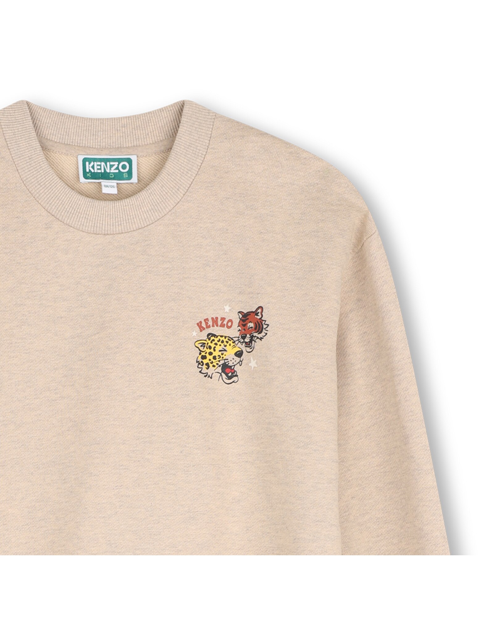 Sudadera con capucha de niña con estampado grande - Kenzo Kids - Gris claro Gris claro-2